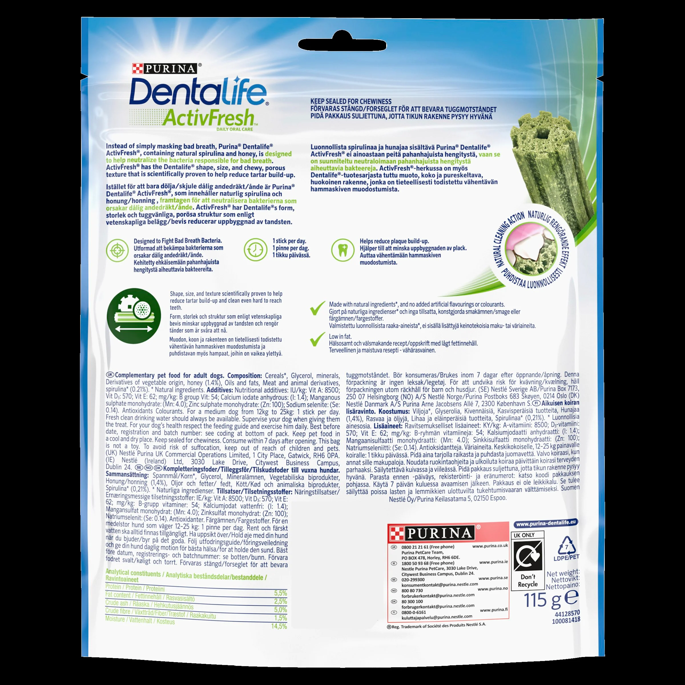Dentalife ActivFresh Dental Chew Medium Dog Treats - Image 9