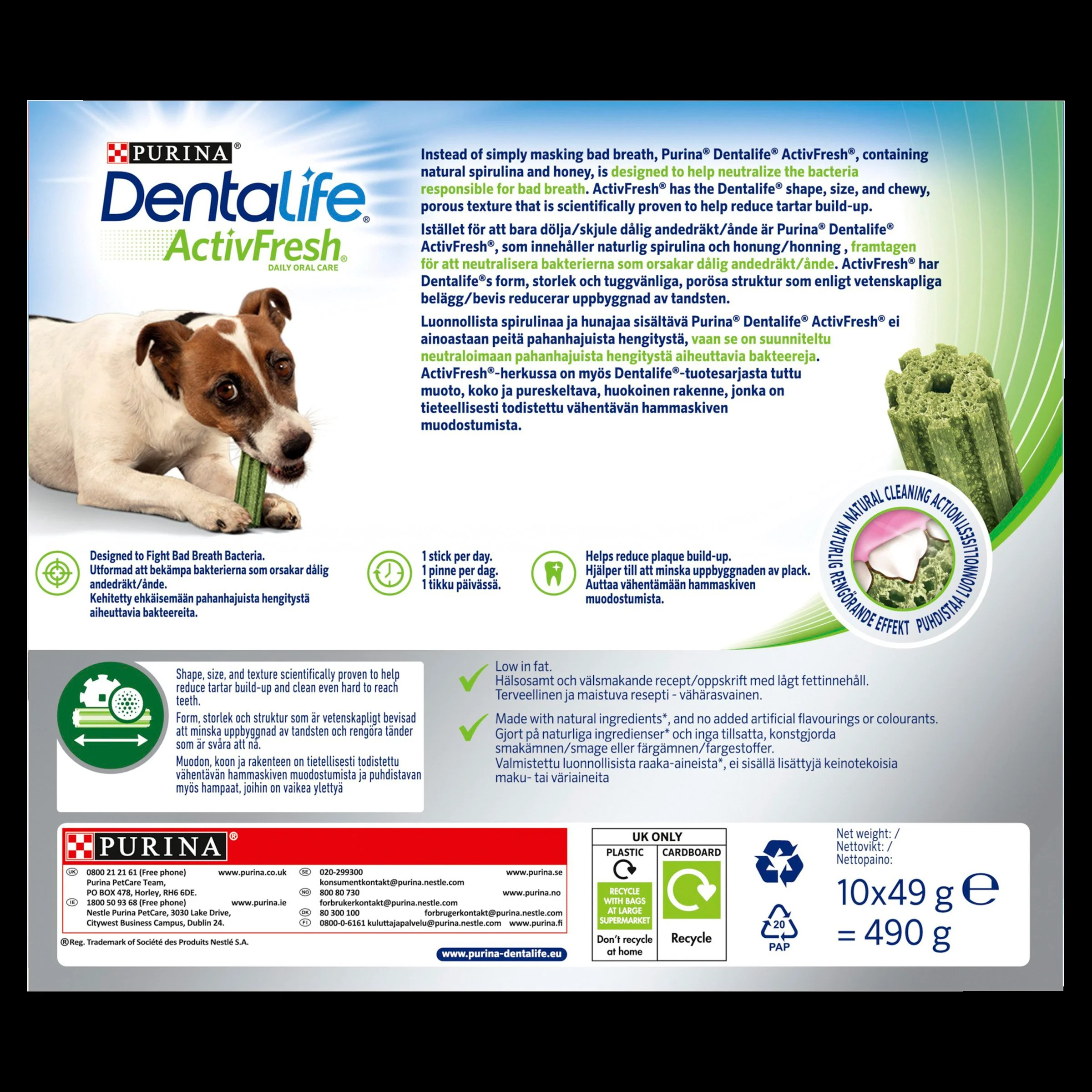 Dentalife ActivFresh Dental Chew Small Dog Treats - Image 10