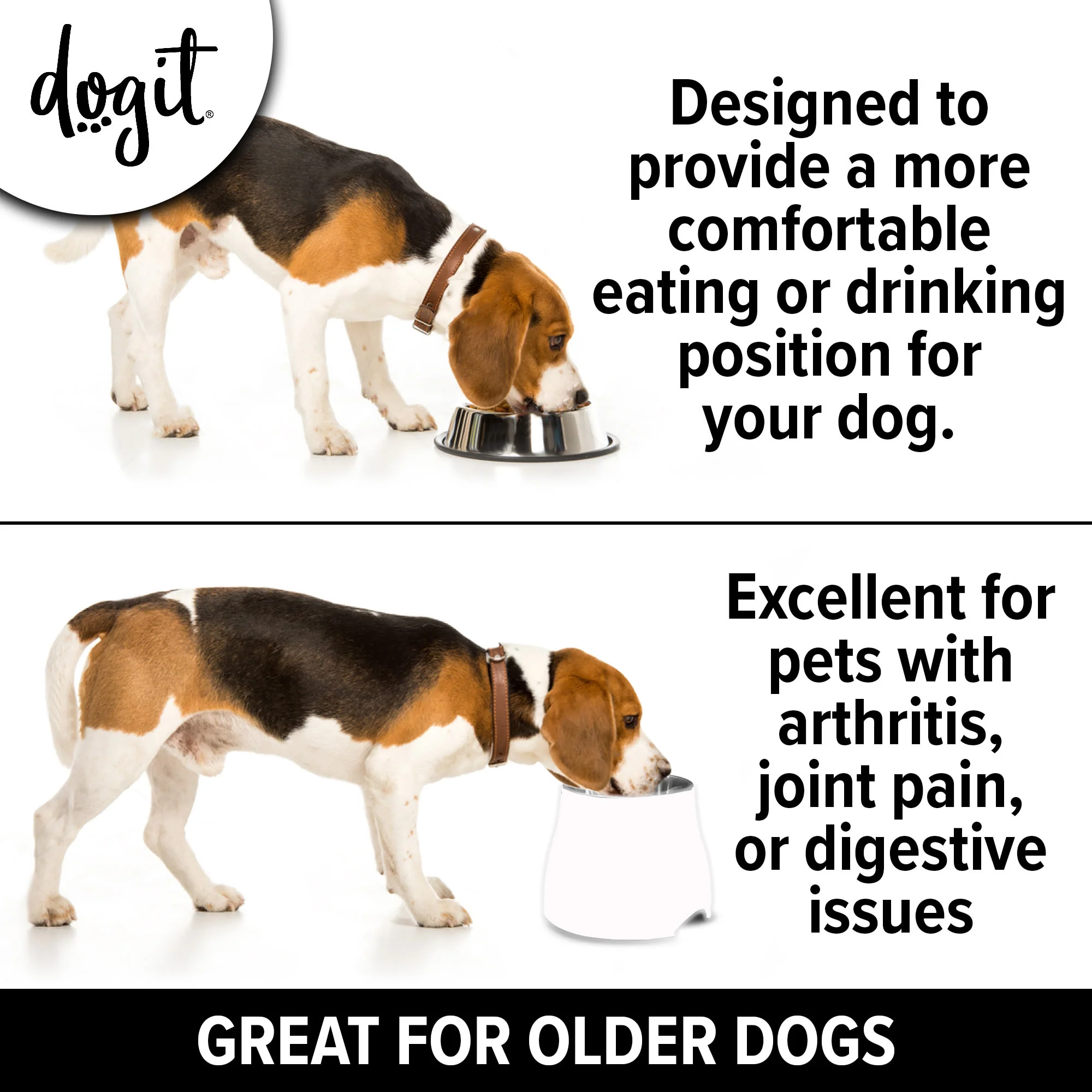 Dogit Elevated Dish Large Dog Bowl - Image 3
