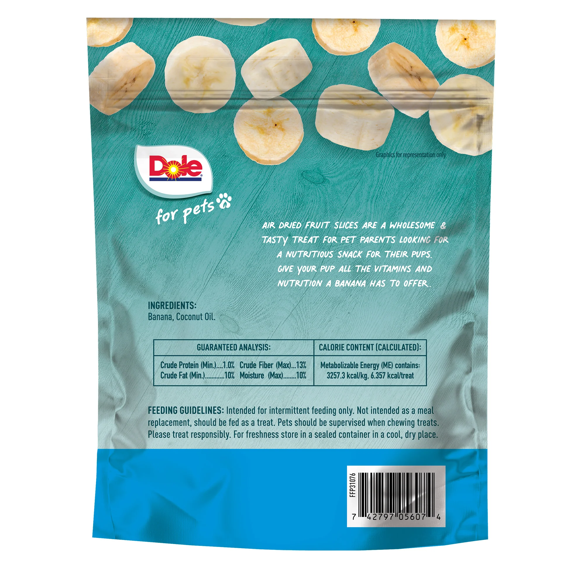 Dole Air Dried Banana Dog Chips - Image 3