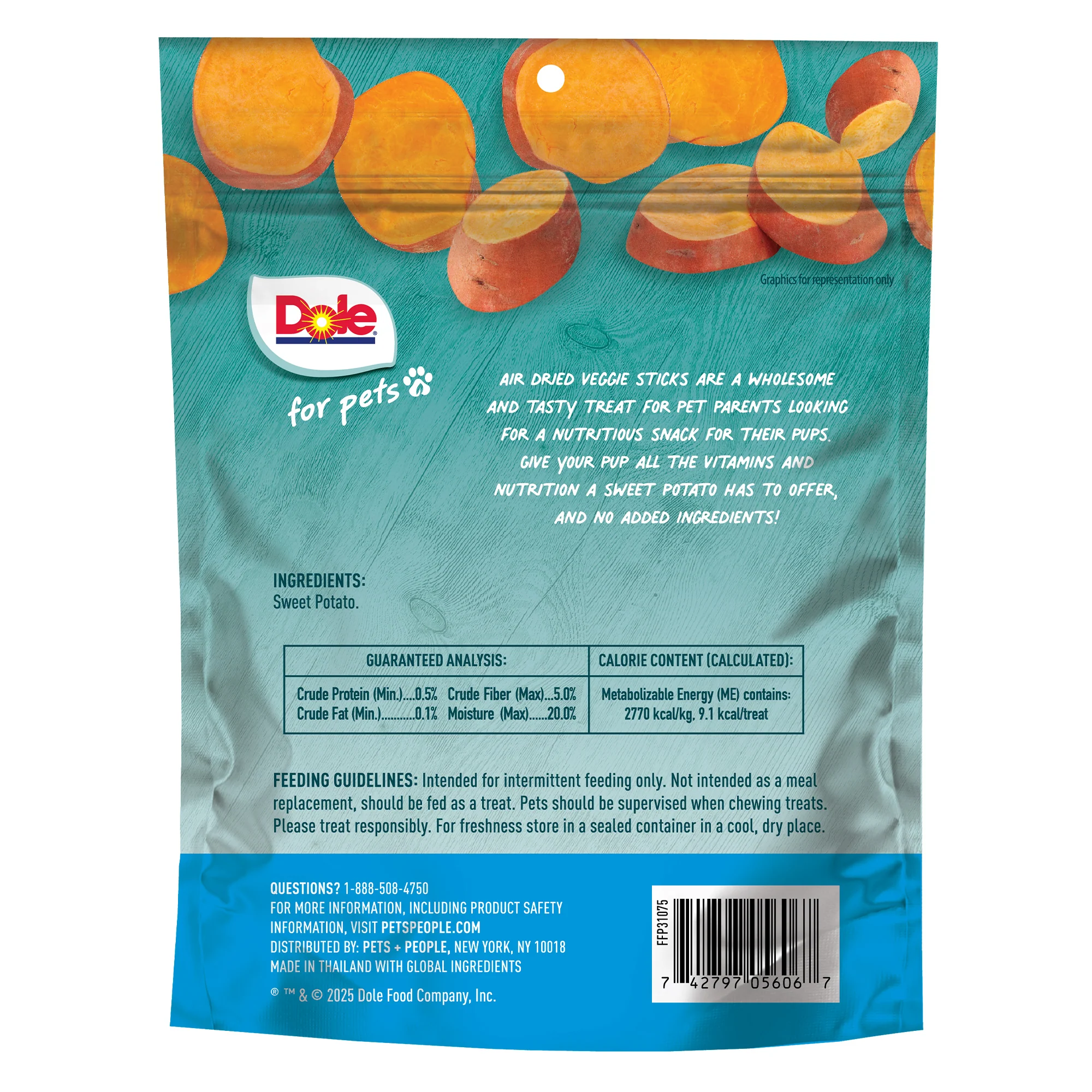 Dole Air Dried Sweet Potato Dog Sticks - Image 3