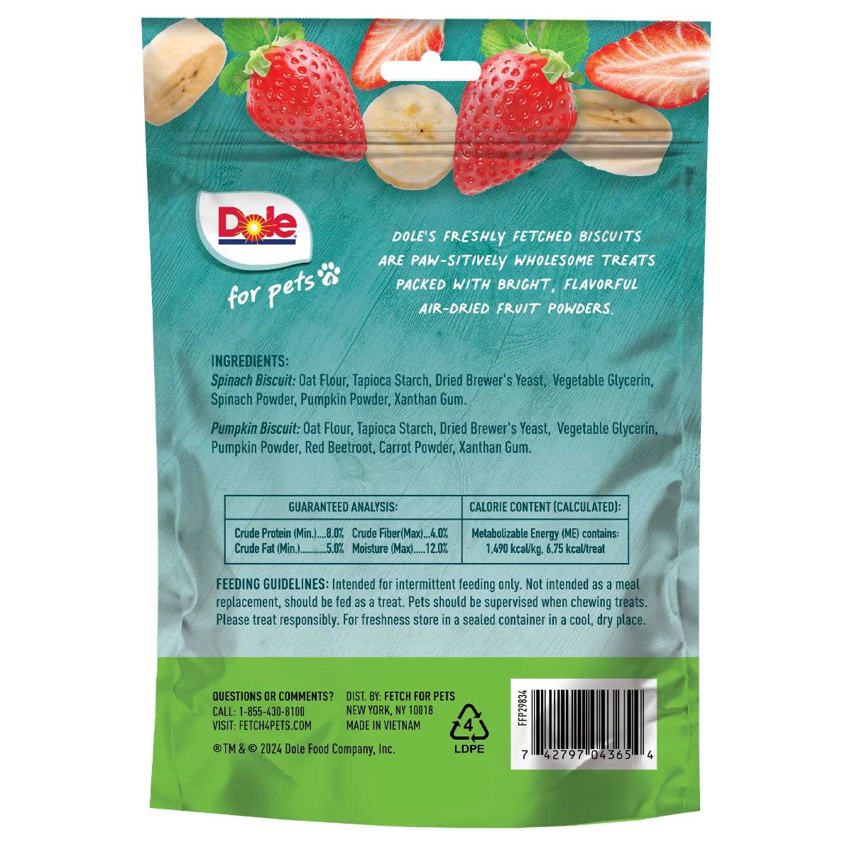 Dole Banana & Strawberry Dog Biscuits - Image 2