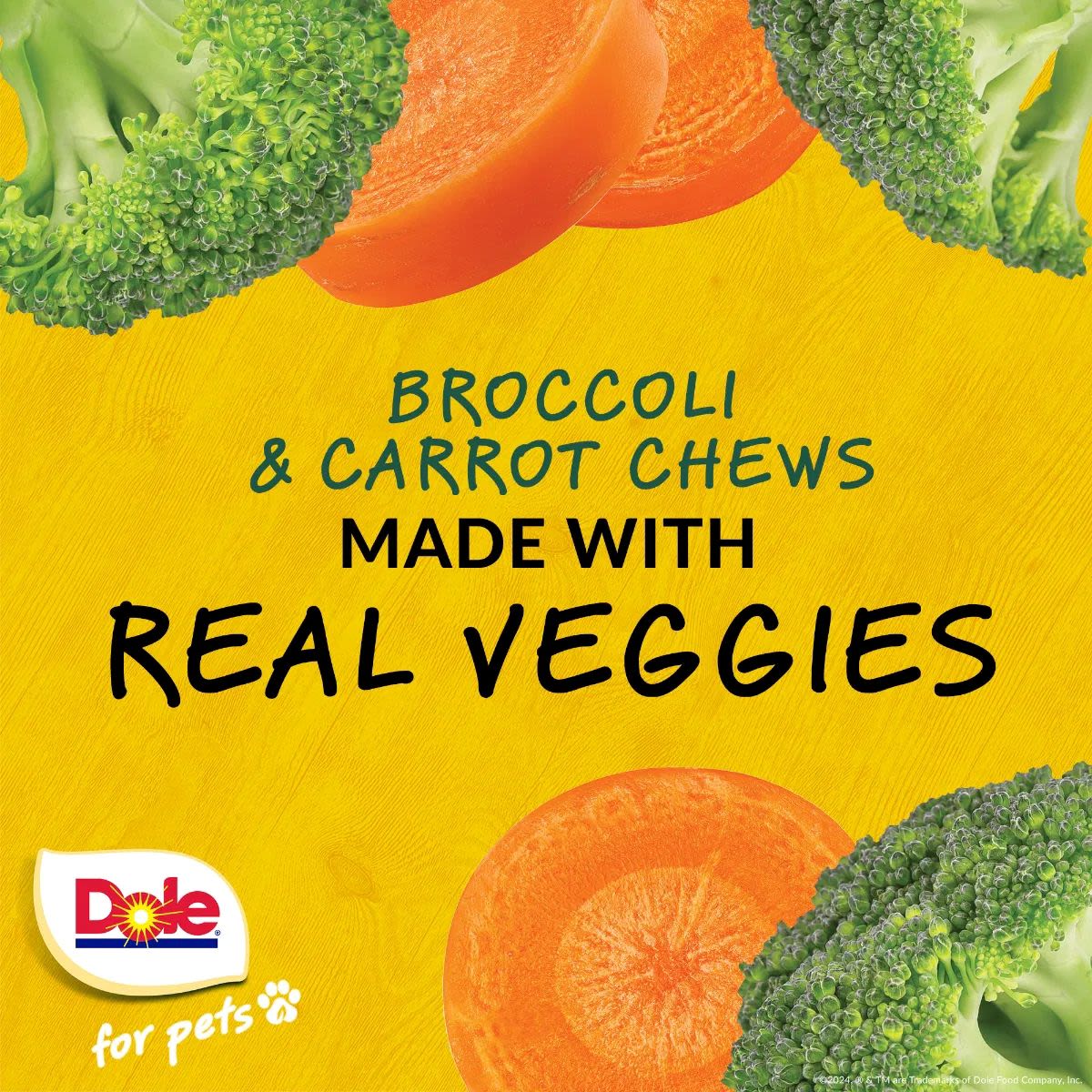 Dole Broccoli & Carrot Dog Chews - Image 4
