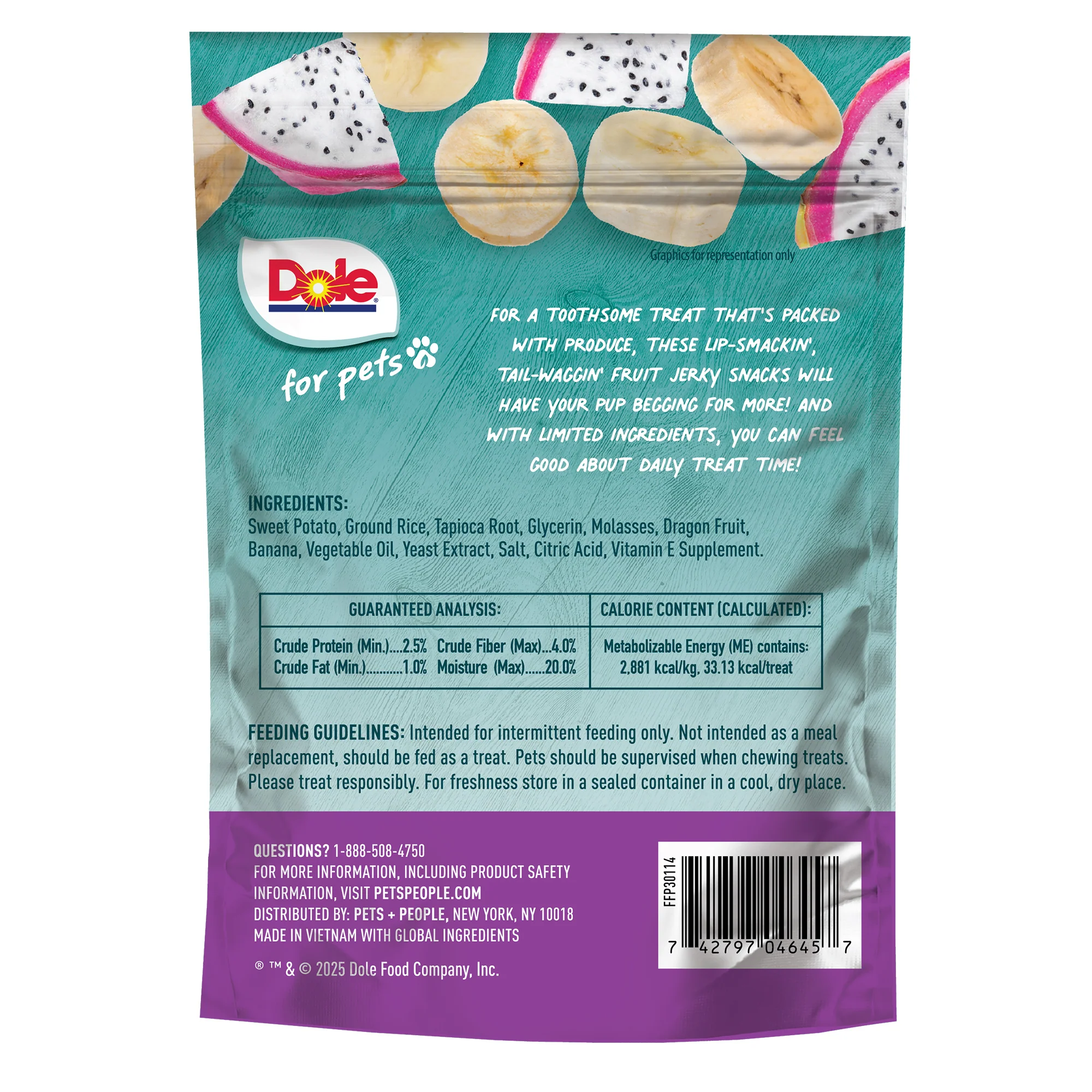 Dole Plant Based Banana & Dragonfruit Dog Jerky - Image 3