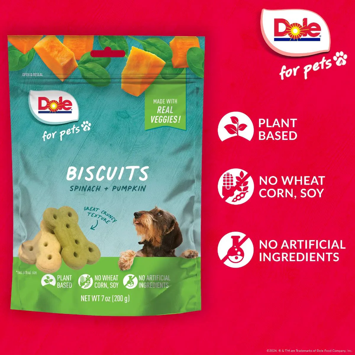 Dole Spinach & Pumpkin Dog Biscuits - Image 4