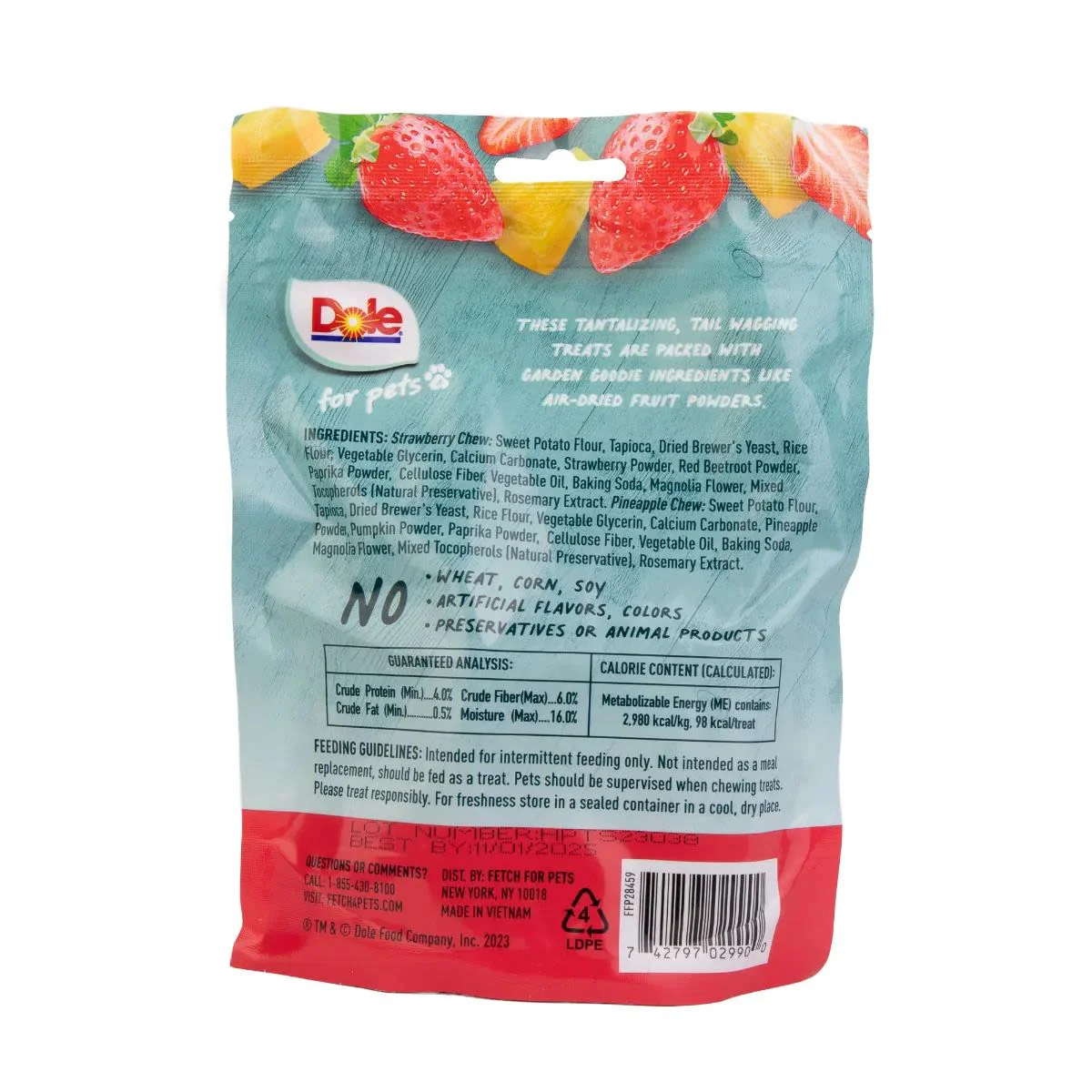 Dole Strawberry & Pineapple Dog Chews - Image 2