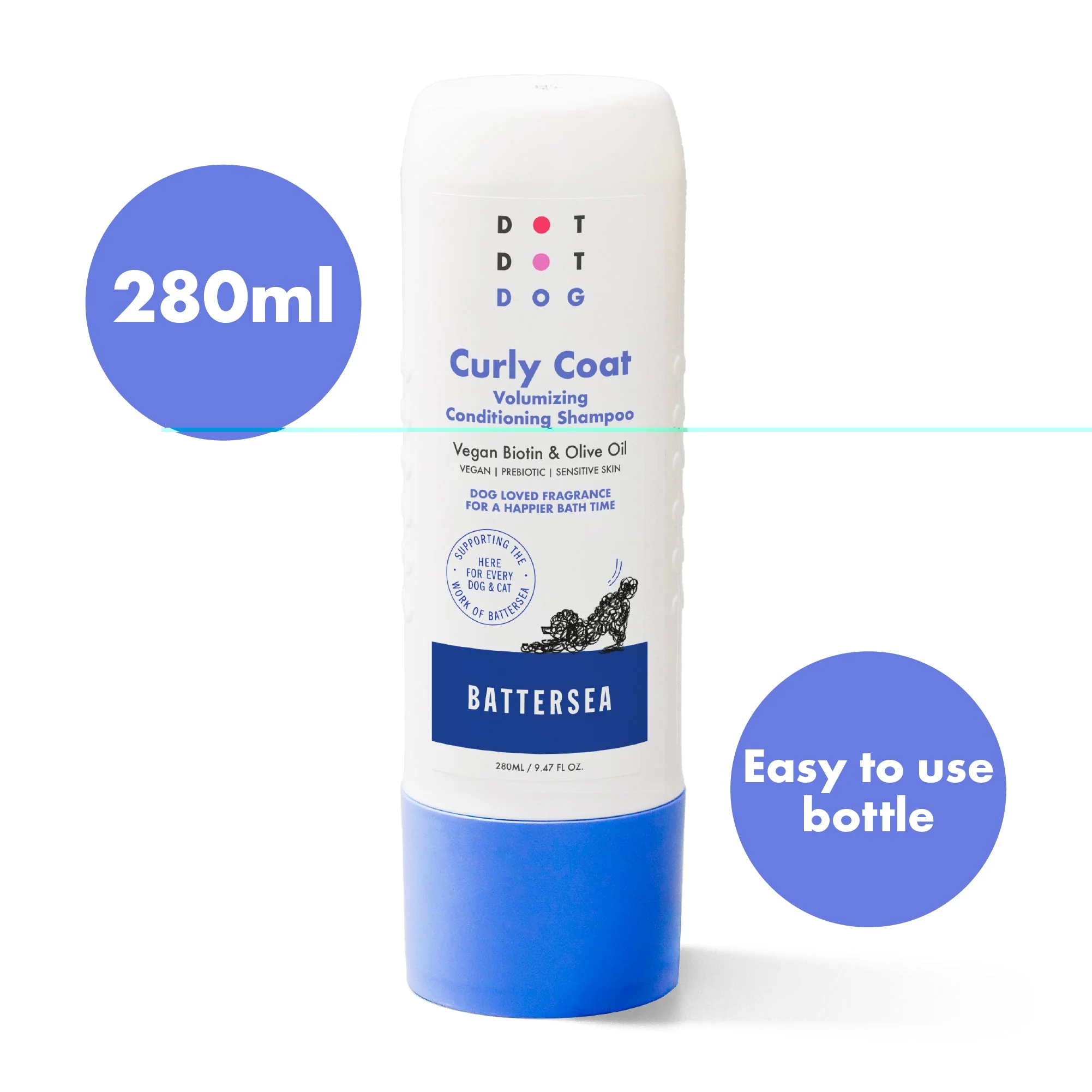 DotDotPet Battersea Curly Coat Conditioning Dog Shampoo - Image 2