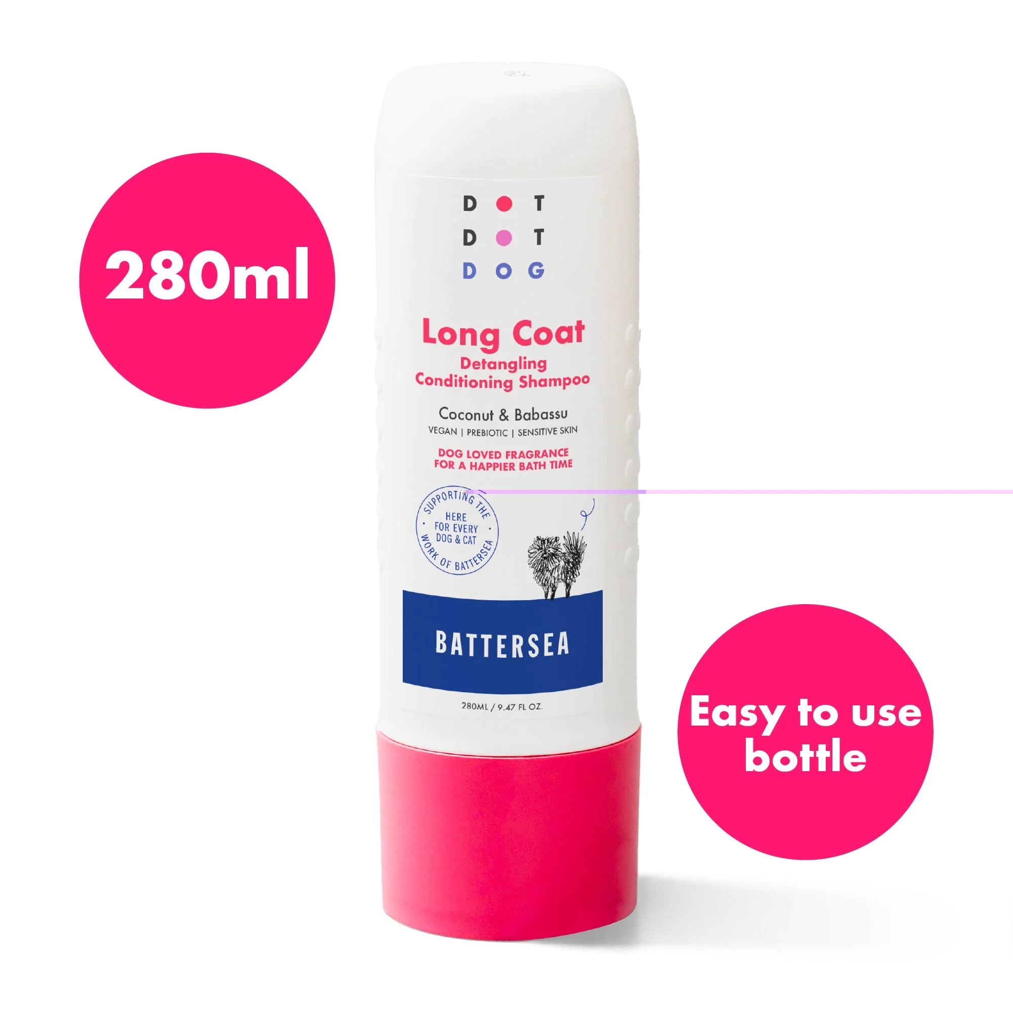DotDotPet Battersea Long Coat Condtioning Detangling Dog Shampoo - Image 2