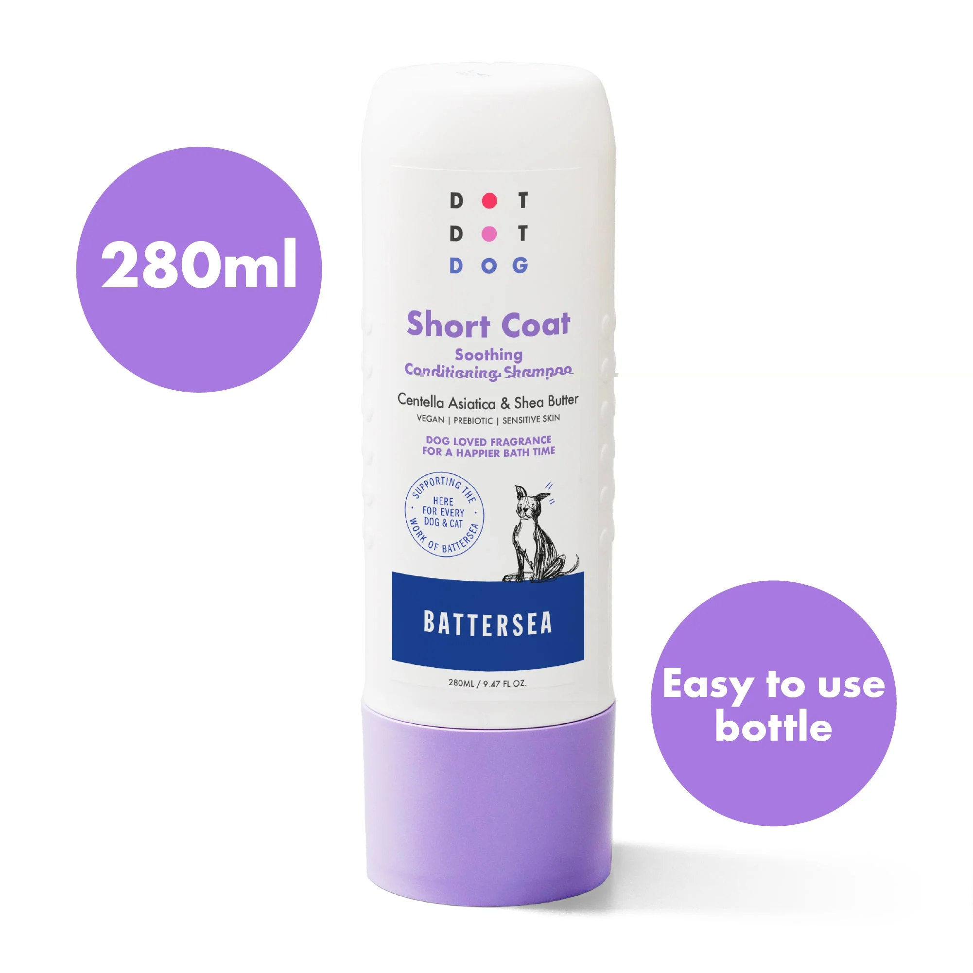 DotDotPet Battersea Short Coat Conditioning Dog Shampoo - Image 2