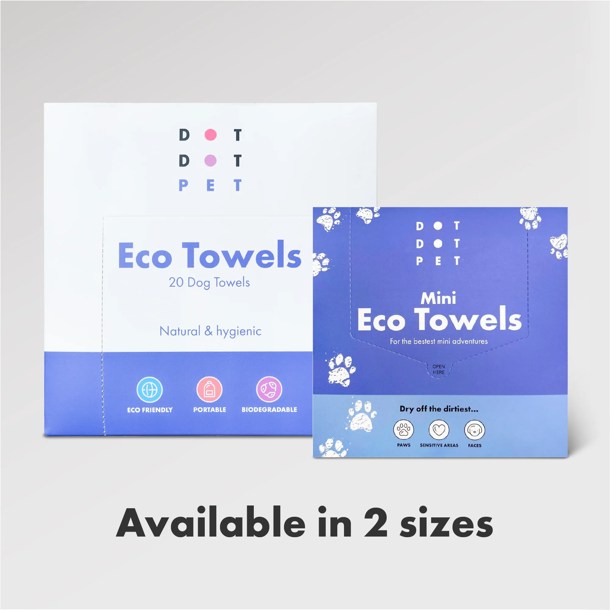 DotDotPet Biodegradable Mini Eco Dog Towels - 10 Pack - Image 6
