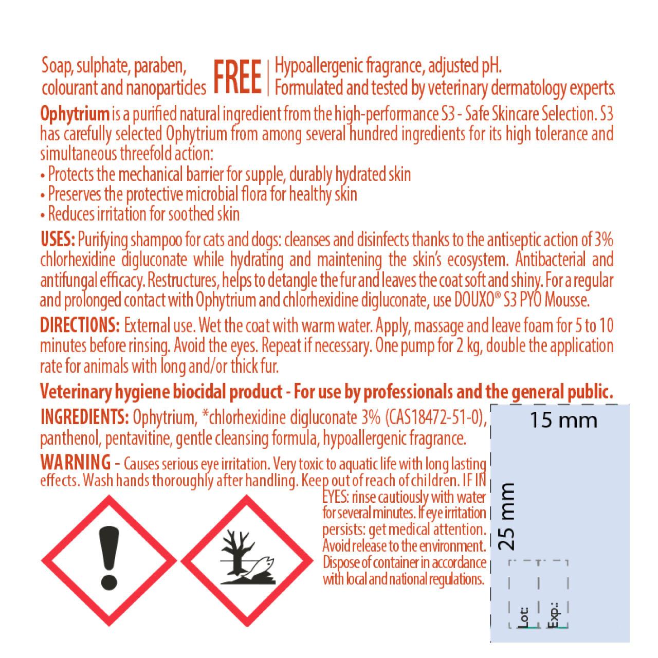 Douxo S3 PYO Shampoo - Image 2