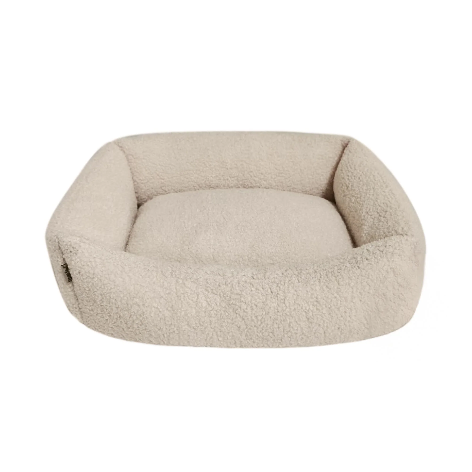 Dream Paws Almond White Boucle Dog Bed - Image 2