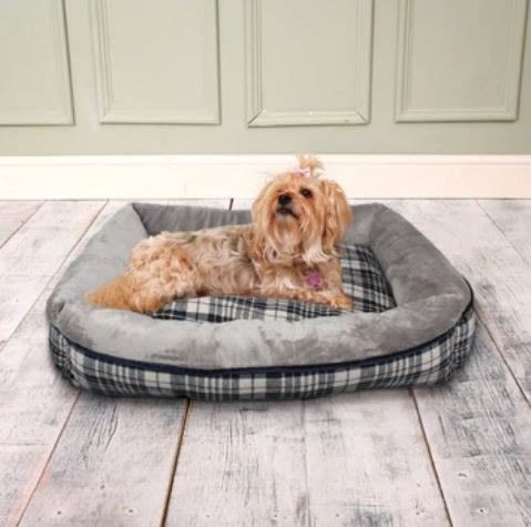 Dream Paws Check Sofa Dog Bed - Image 2