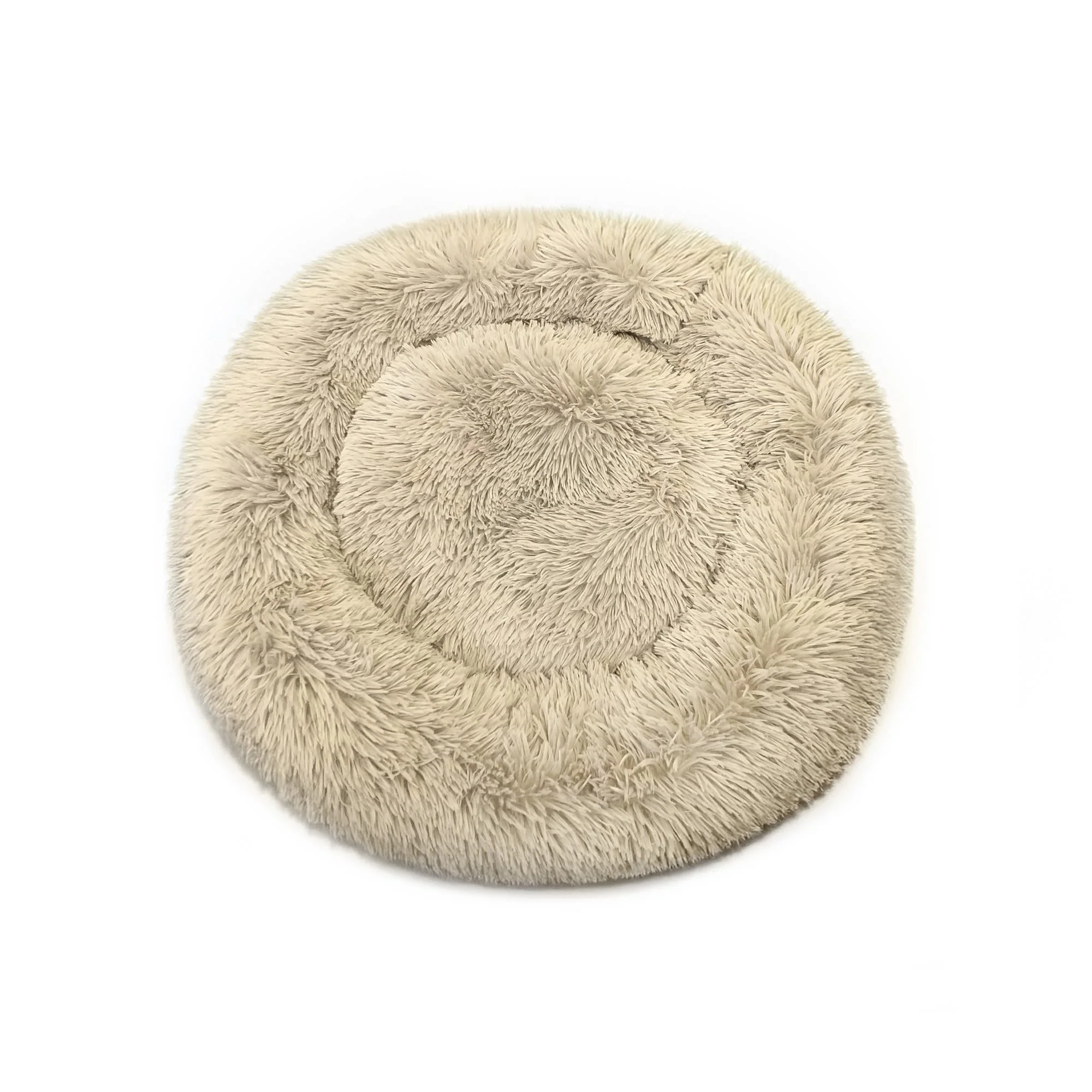 Dream Paws Round Anxiety Reducing Plush Pet Bed - Image 2
