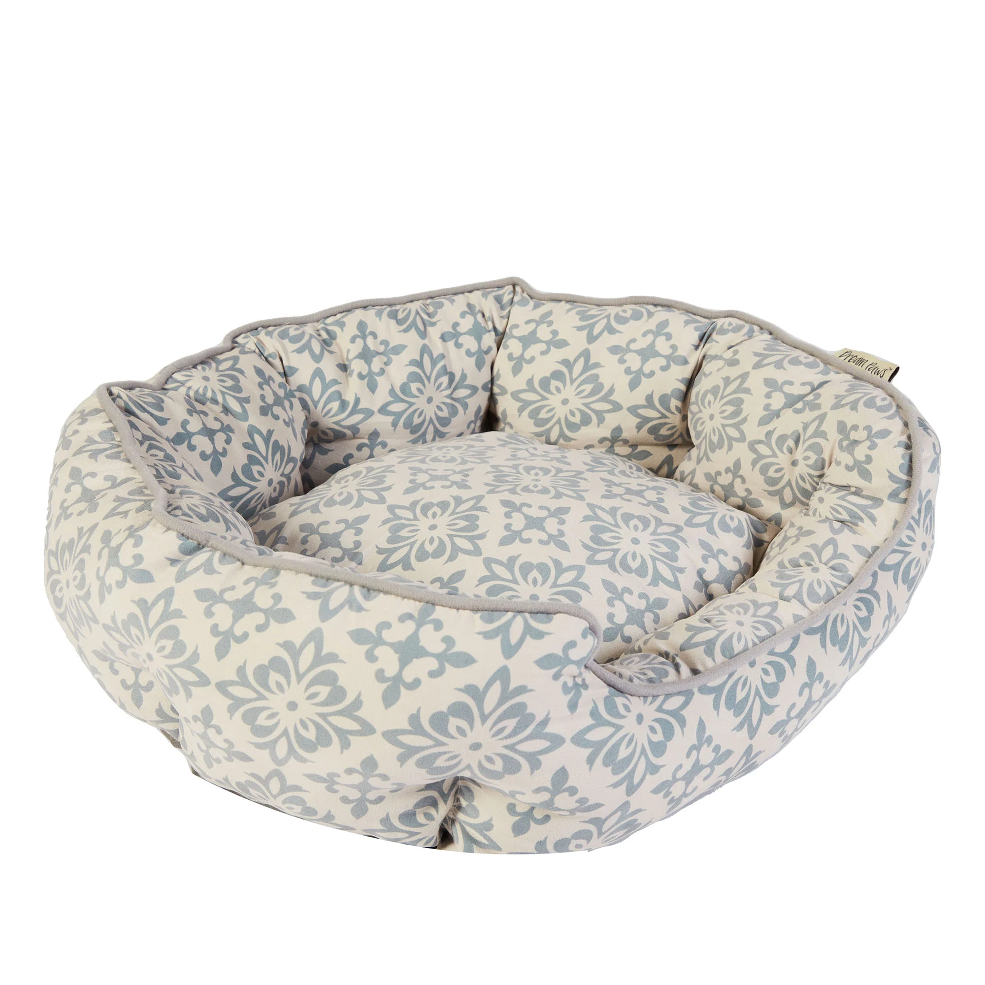 Dream paws Scalloped Grey Pet Bed - Image 19