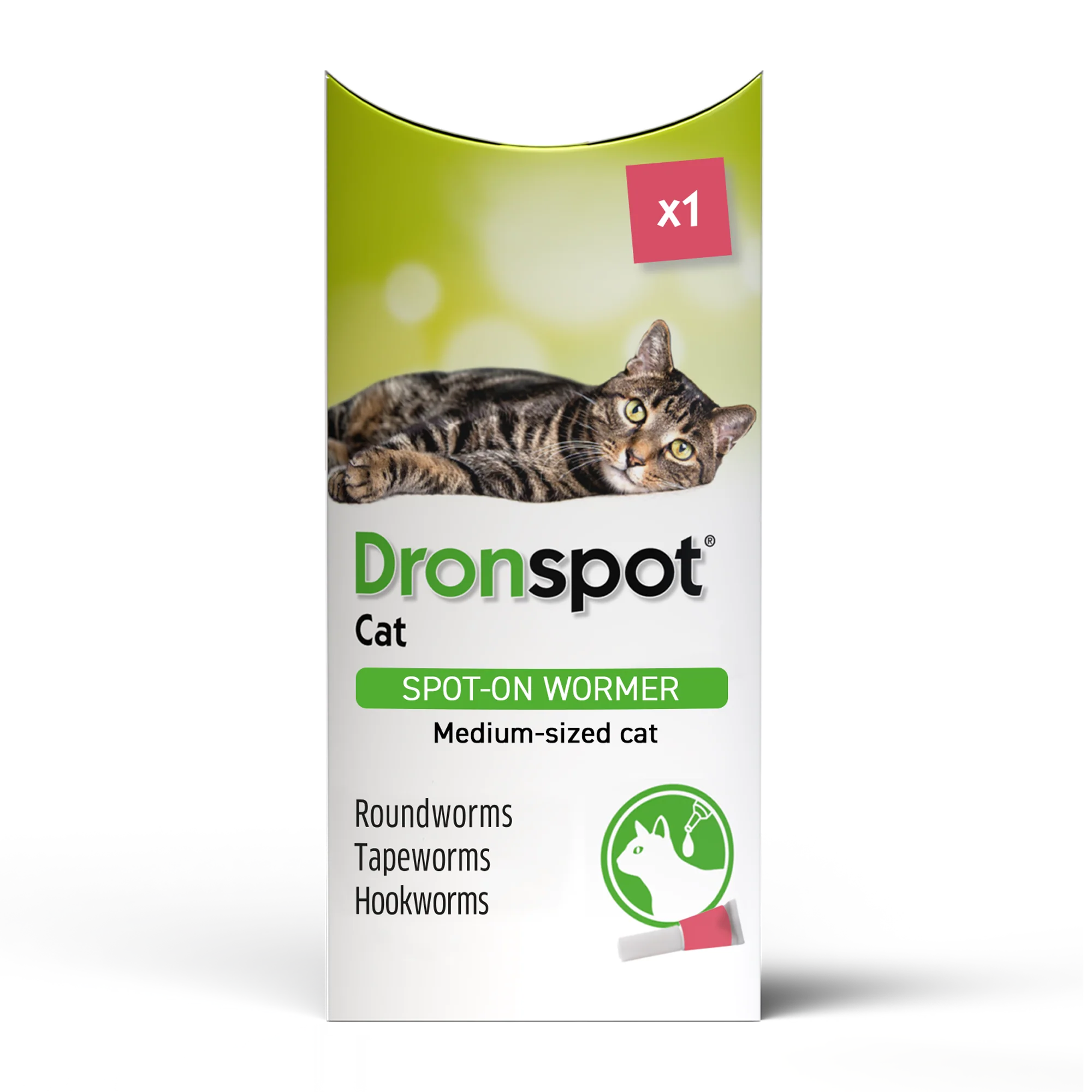 Dronspot Spot On Worming Solution for Medium Cats (2.5-5kg)