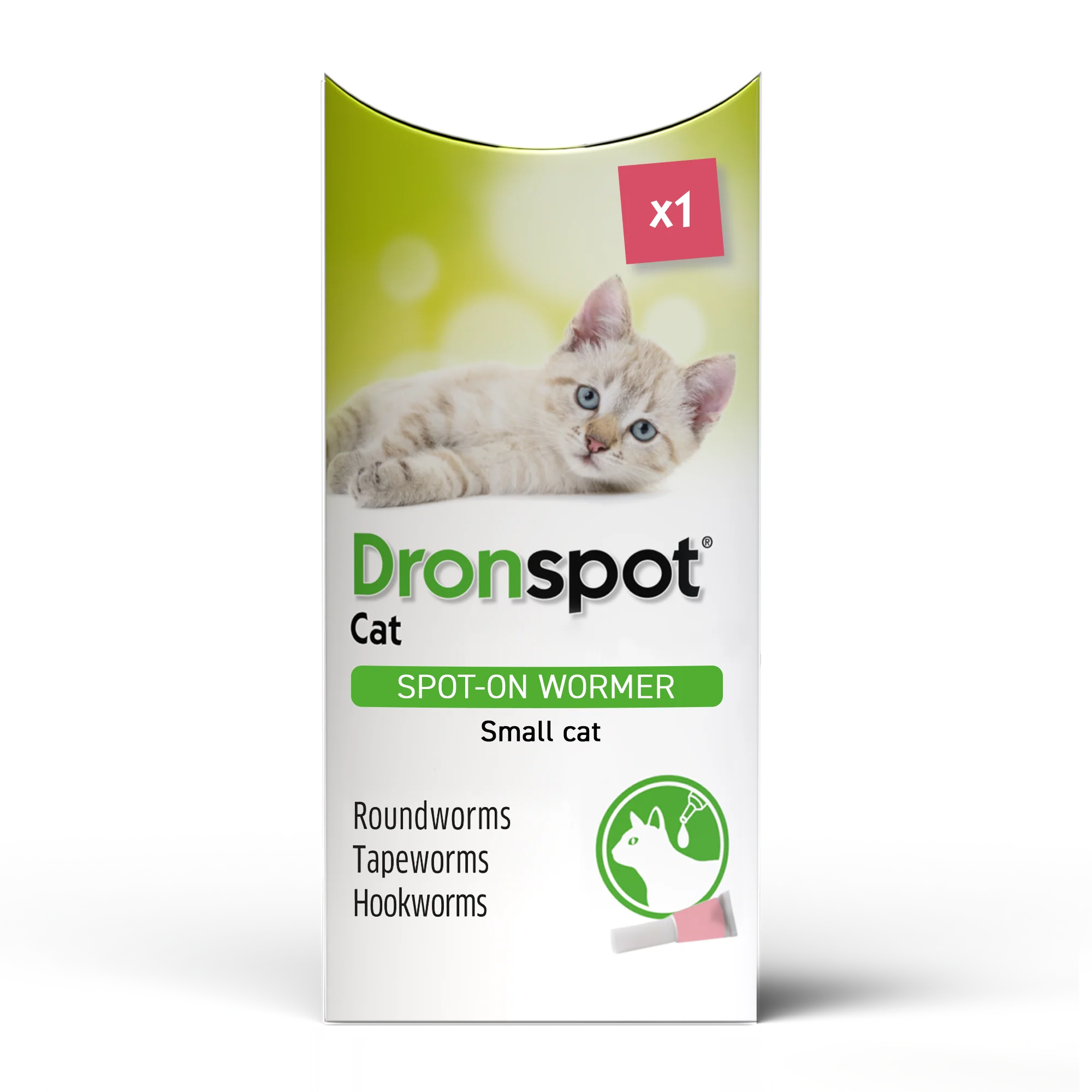 Dronspot Spot On Worming Solution for Small Cats (0.5-2.5kg)