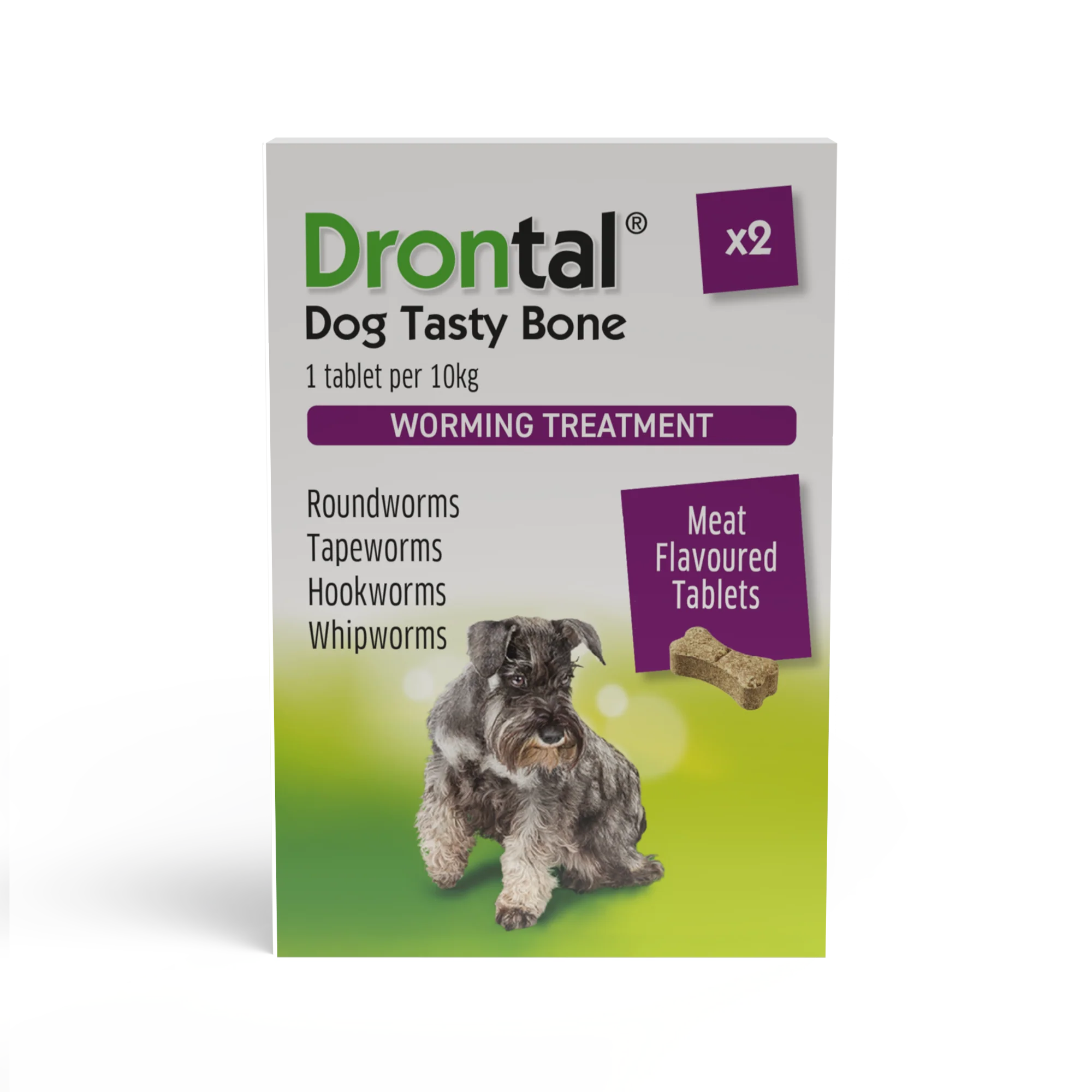 Drontal Tasty Bone Wormer Tablets Small/Medium Dog - Image 2