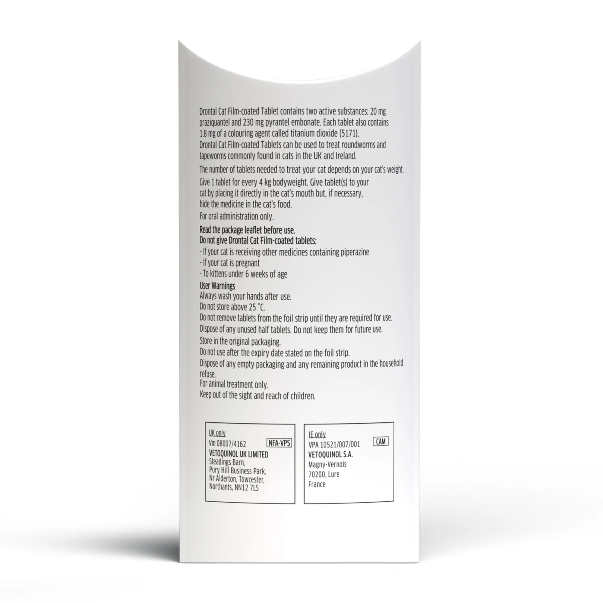 Drontal Wormer Tablets for Small and Medium Cats (2 to 4kg) - Image 3