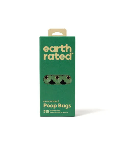 Earth Rated 315 Bags on 21 Refill Rolls Poop Bags