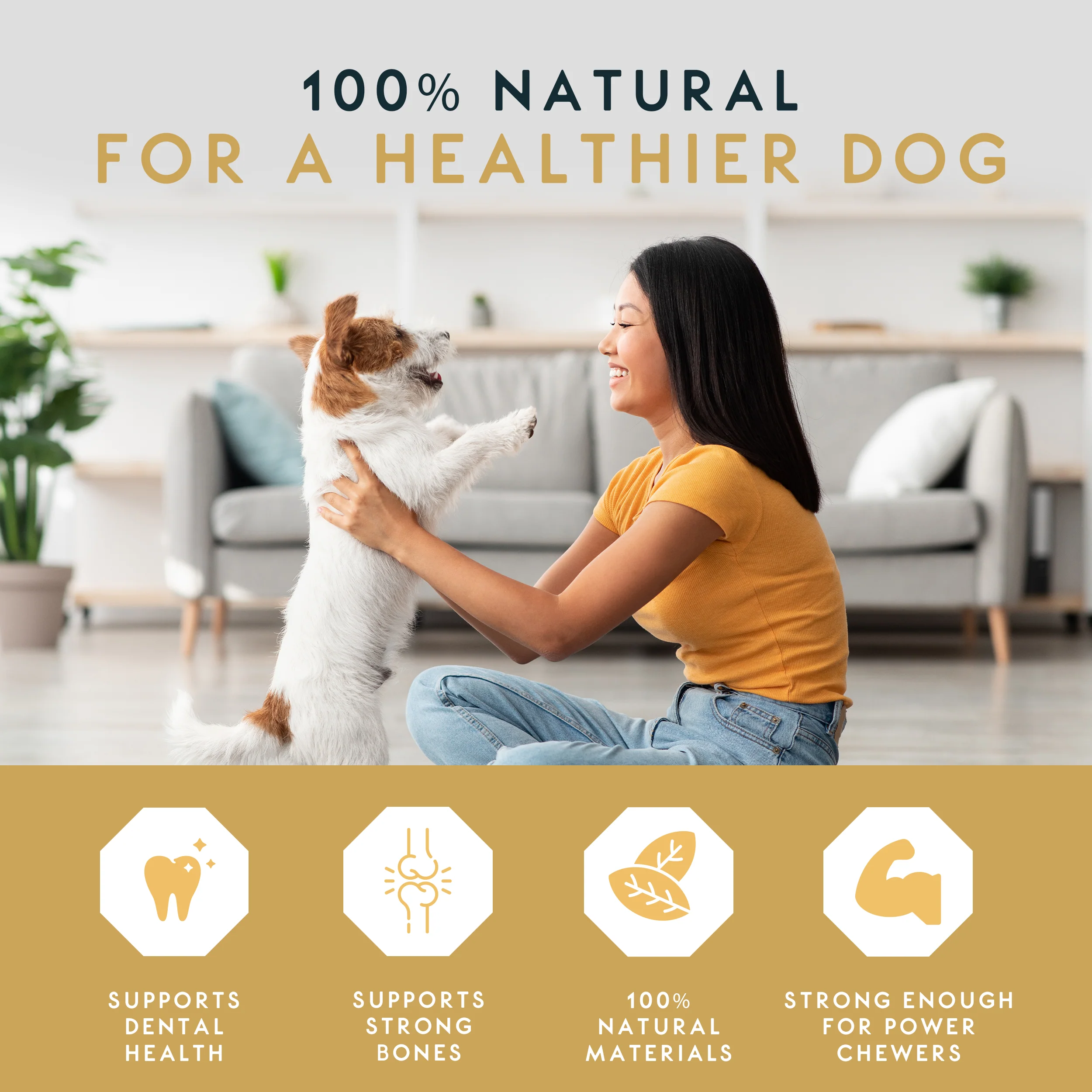 Elkwood 100% Natural Split Antler Chew | Large - Image 3