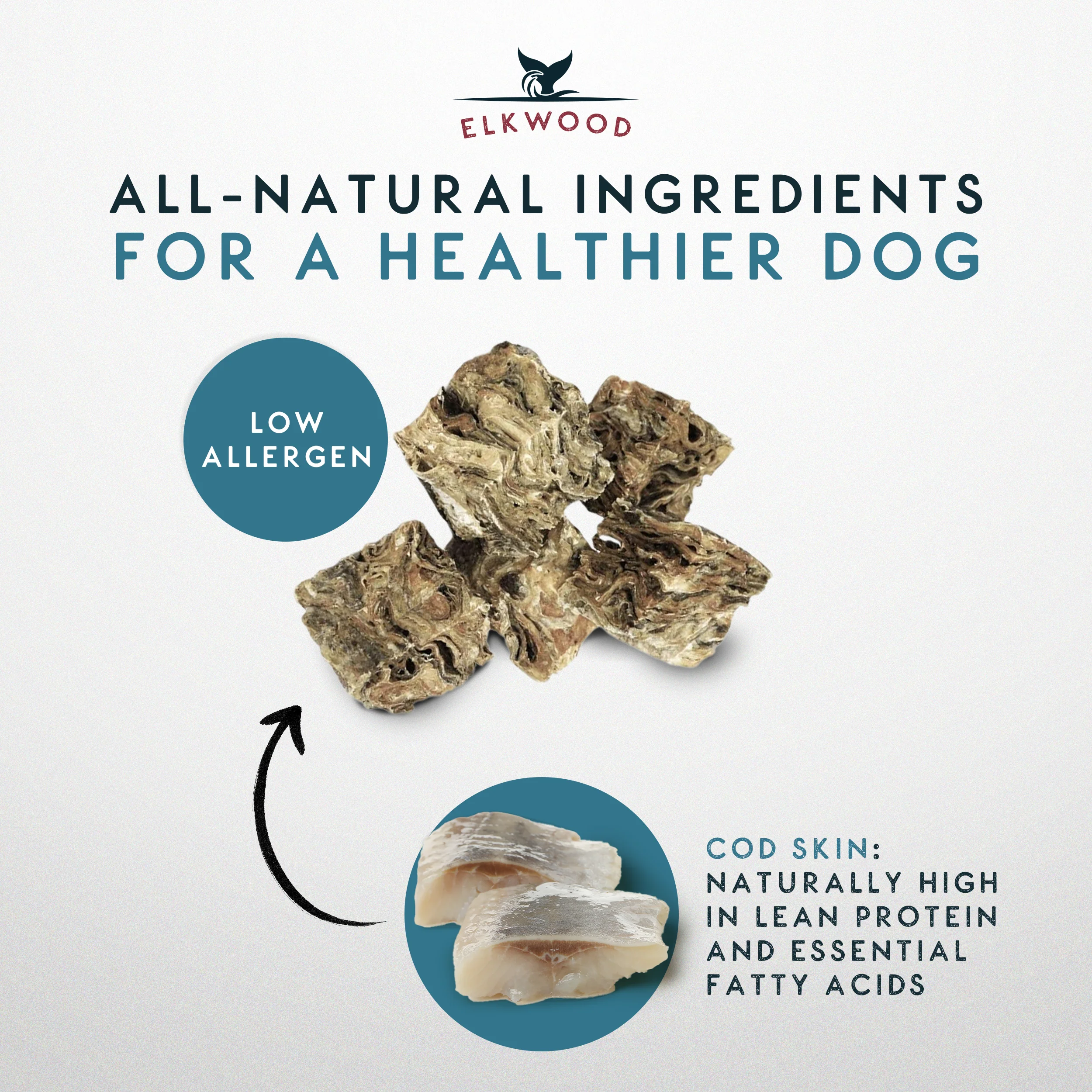 Elkwood Cod Fish Skin Cubes | 130g - Image 4