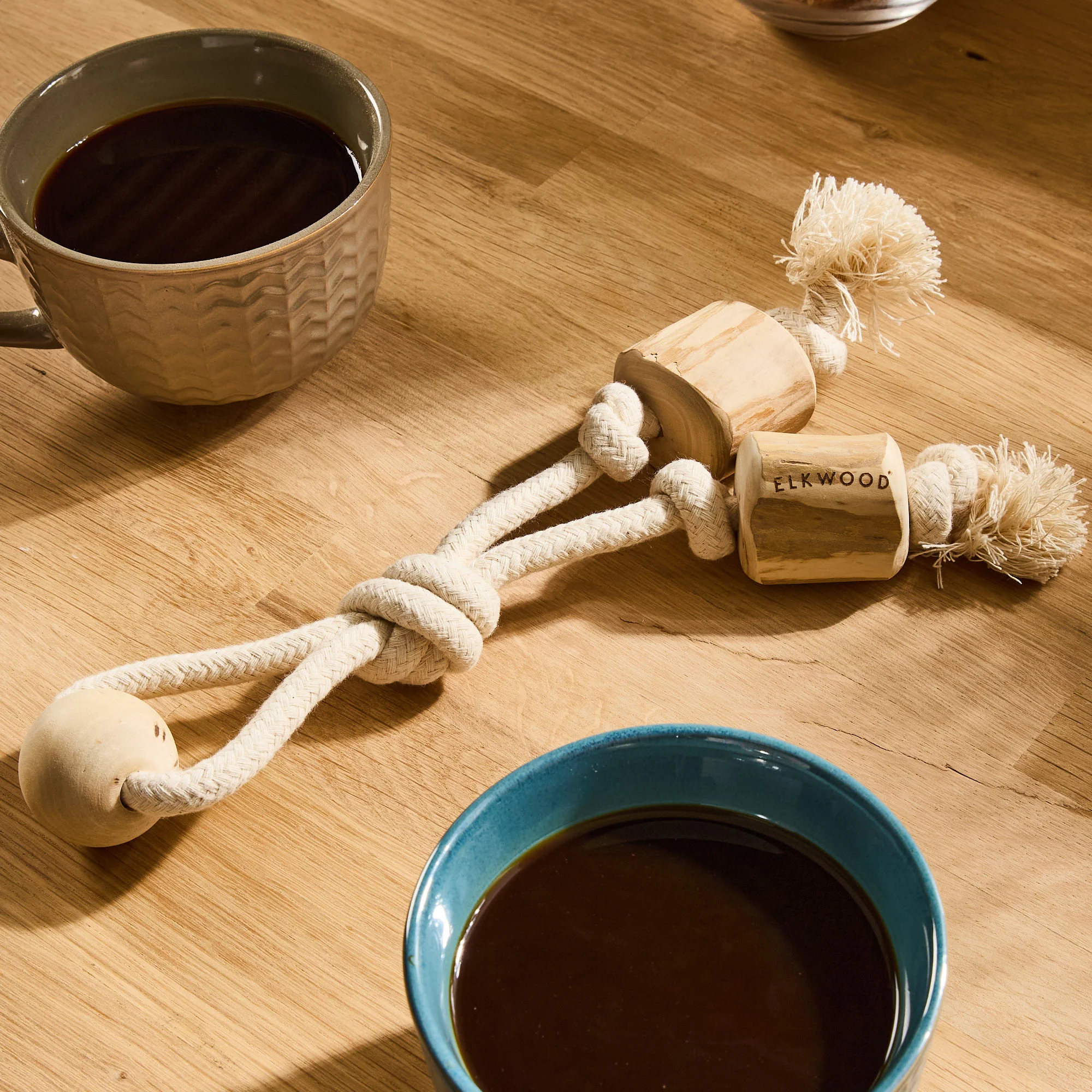 Elkwood Coffee Wood Double Rope Dog Toy - Image 4