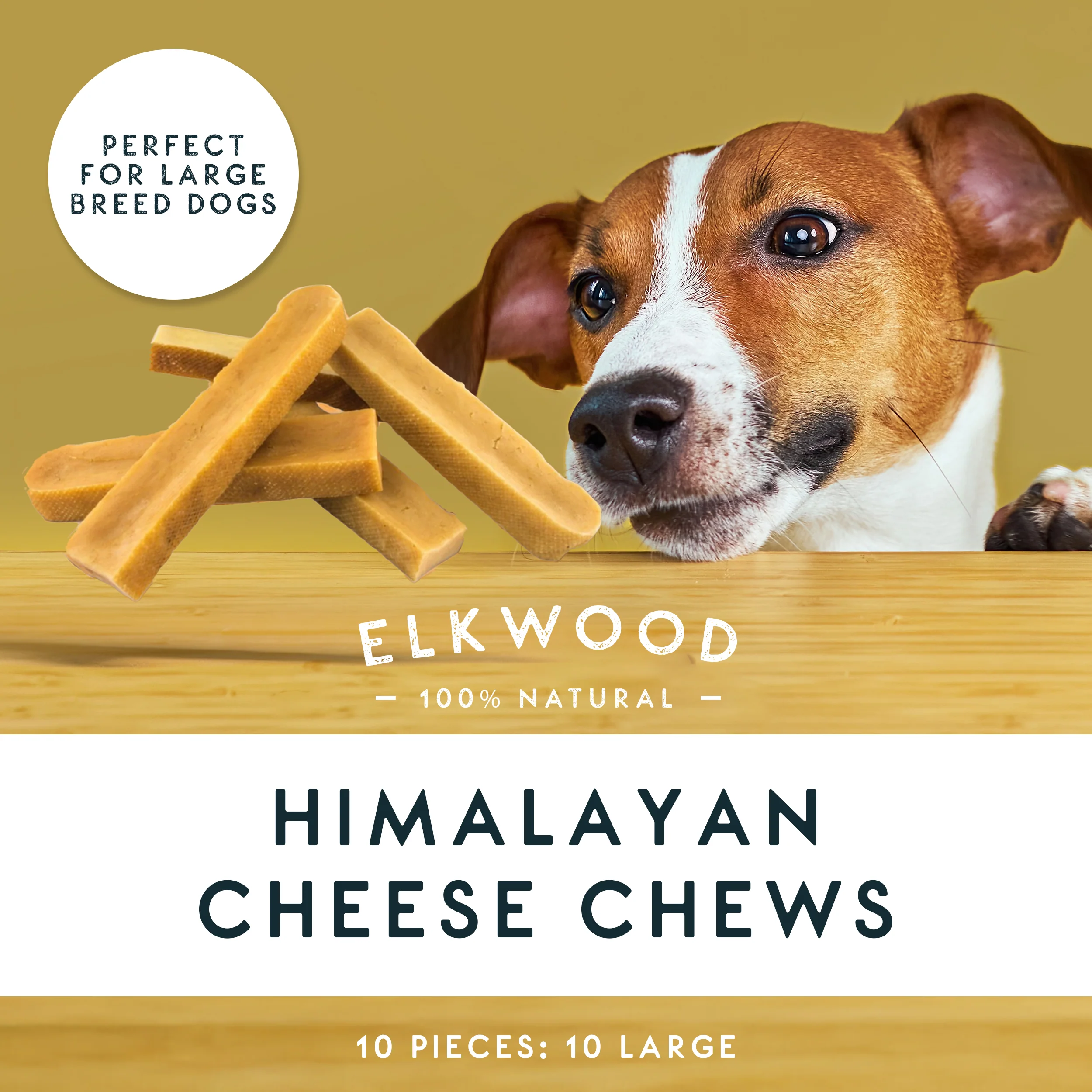 Elkwood 100% Himalayan Yak Cheese Dog Chew | Large - Image 2