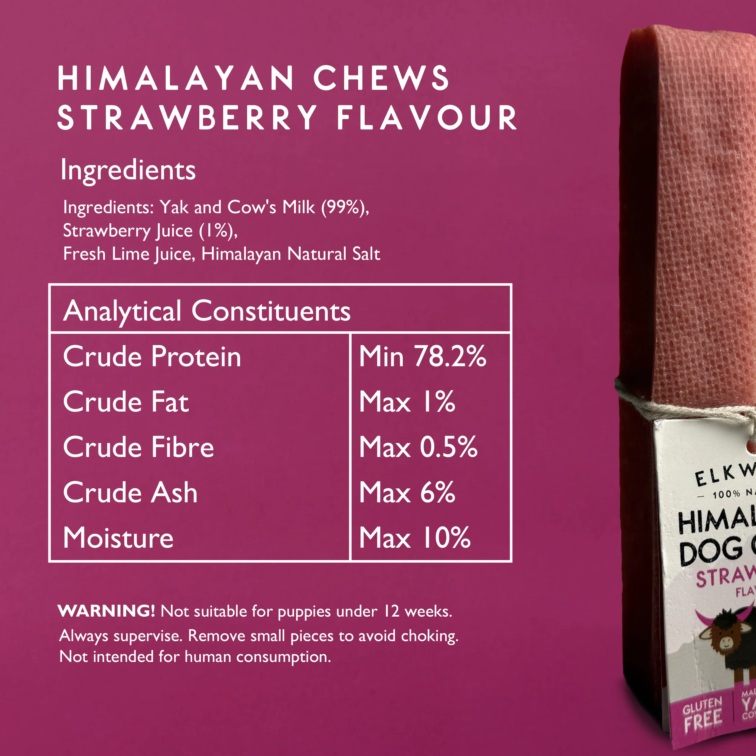 Elkwood Himalayan Strawberry Dog Chew – Small - Image 7