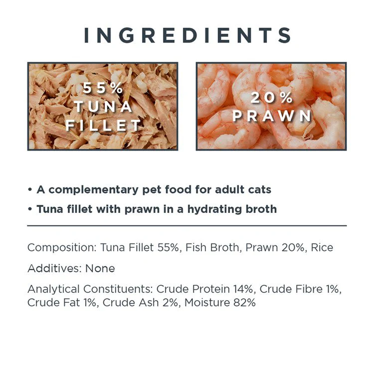 Encore Adult Wet Cat Food Pouch - Tuna & Prawn - Image 3