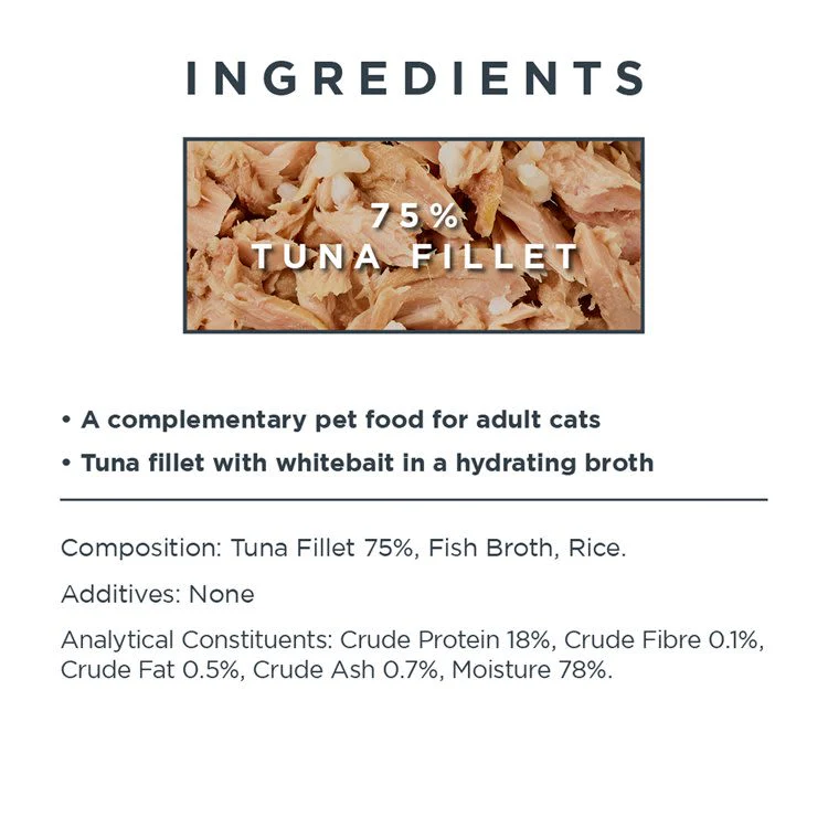 Encore Adult Wet Cat Food Tin - Tuna Fillet in Broth - Image 4