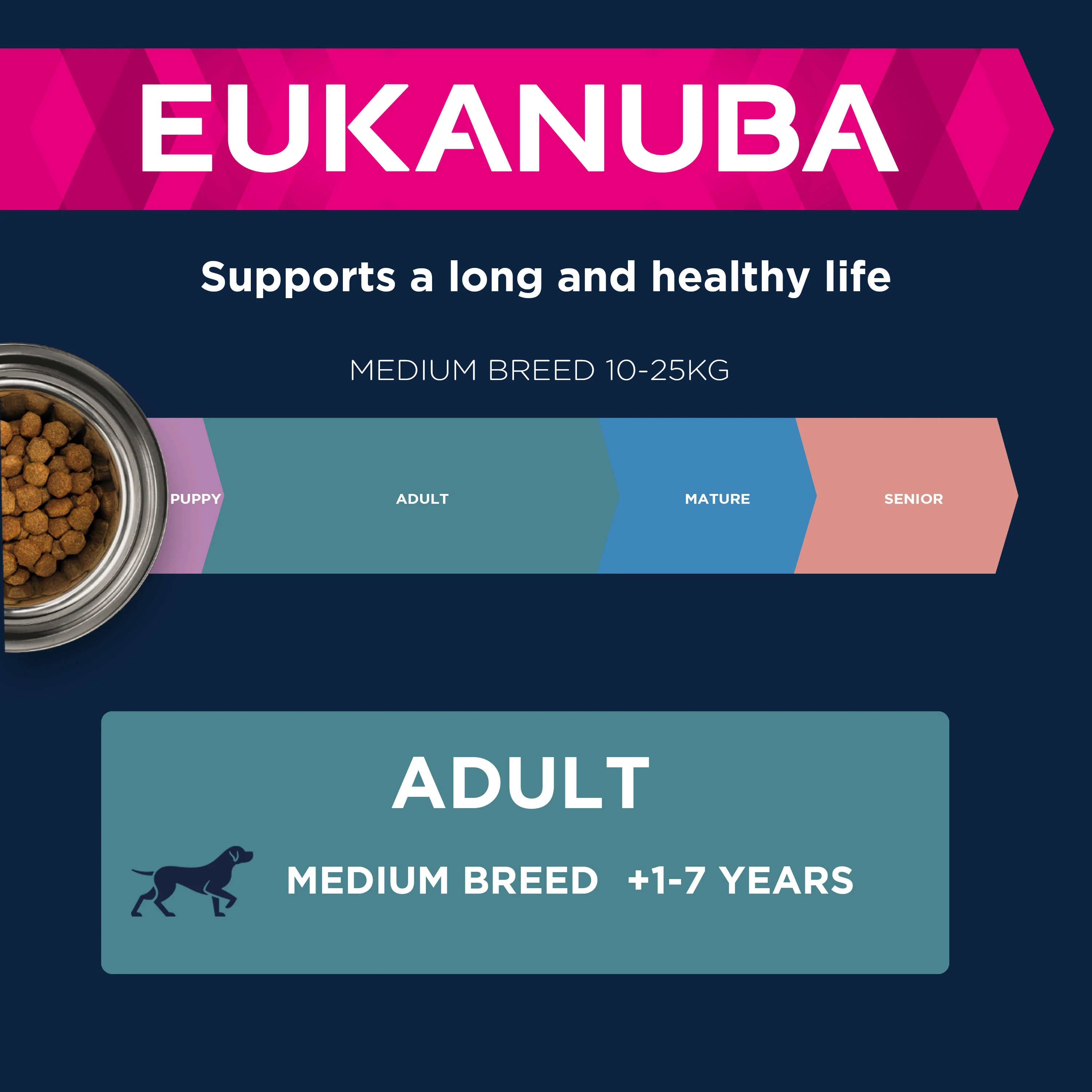 Eukanuba Adult Medium Breed Dry Dog Food - Chicken - Image 7