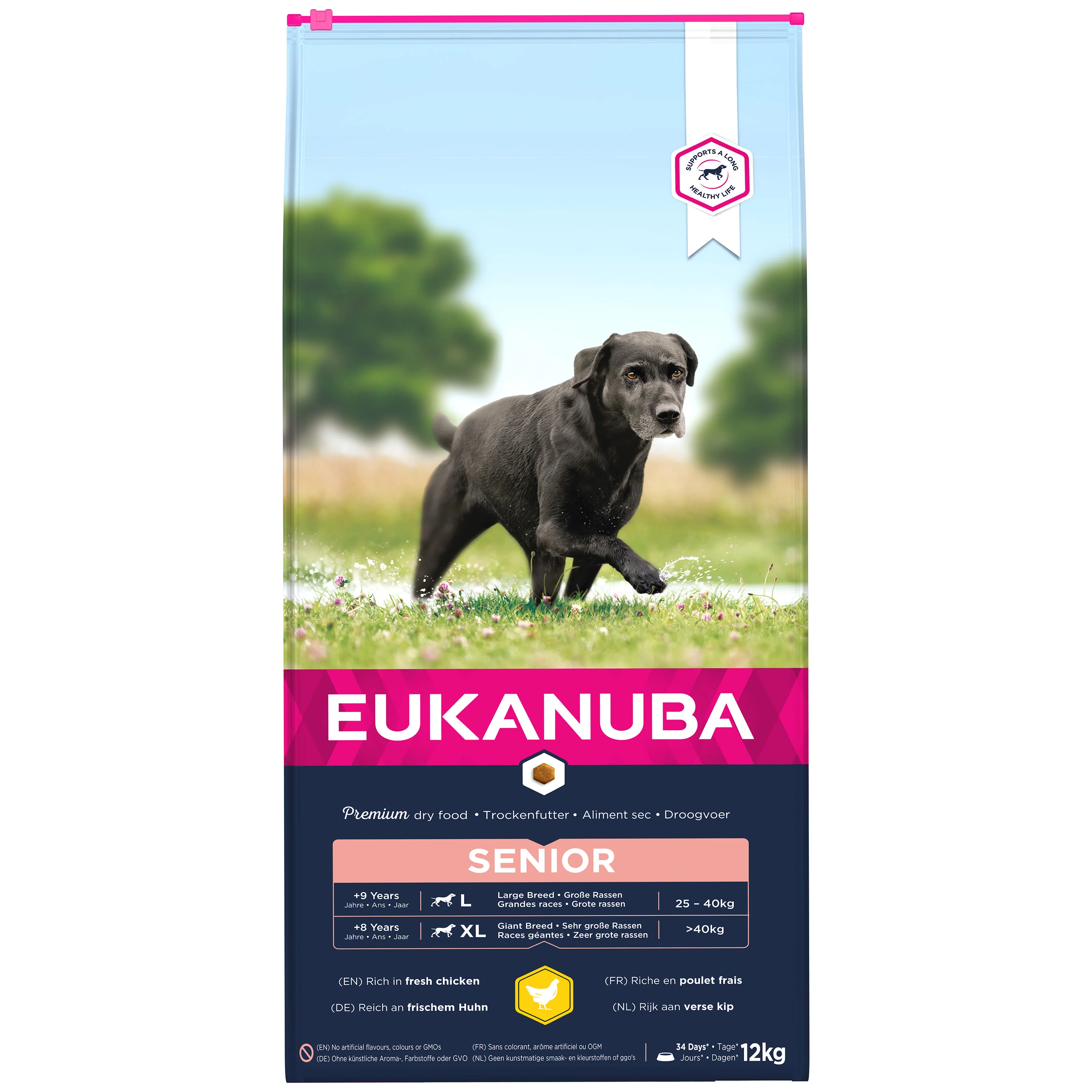 Eukanuba Caring Senior Large Breed Dry Dog Food - Chicken - Image 2