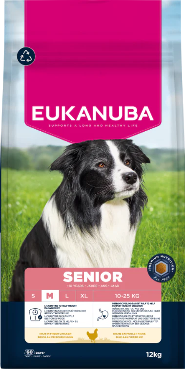 Eukanuba Life Care Senior Medium Breed Dry Dog Food - Chicken - Image 2