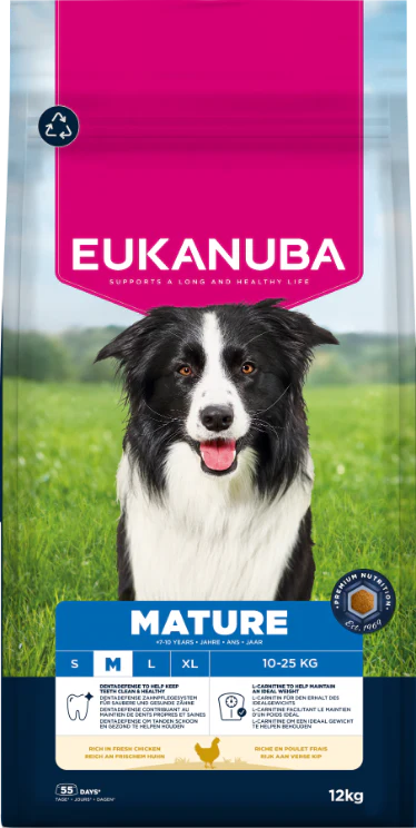 Eukanuba Mature Medium Breed Dry Dog Food - Chicken - Image 2