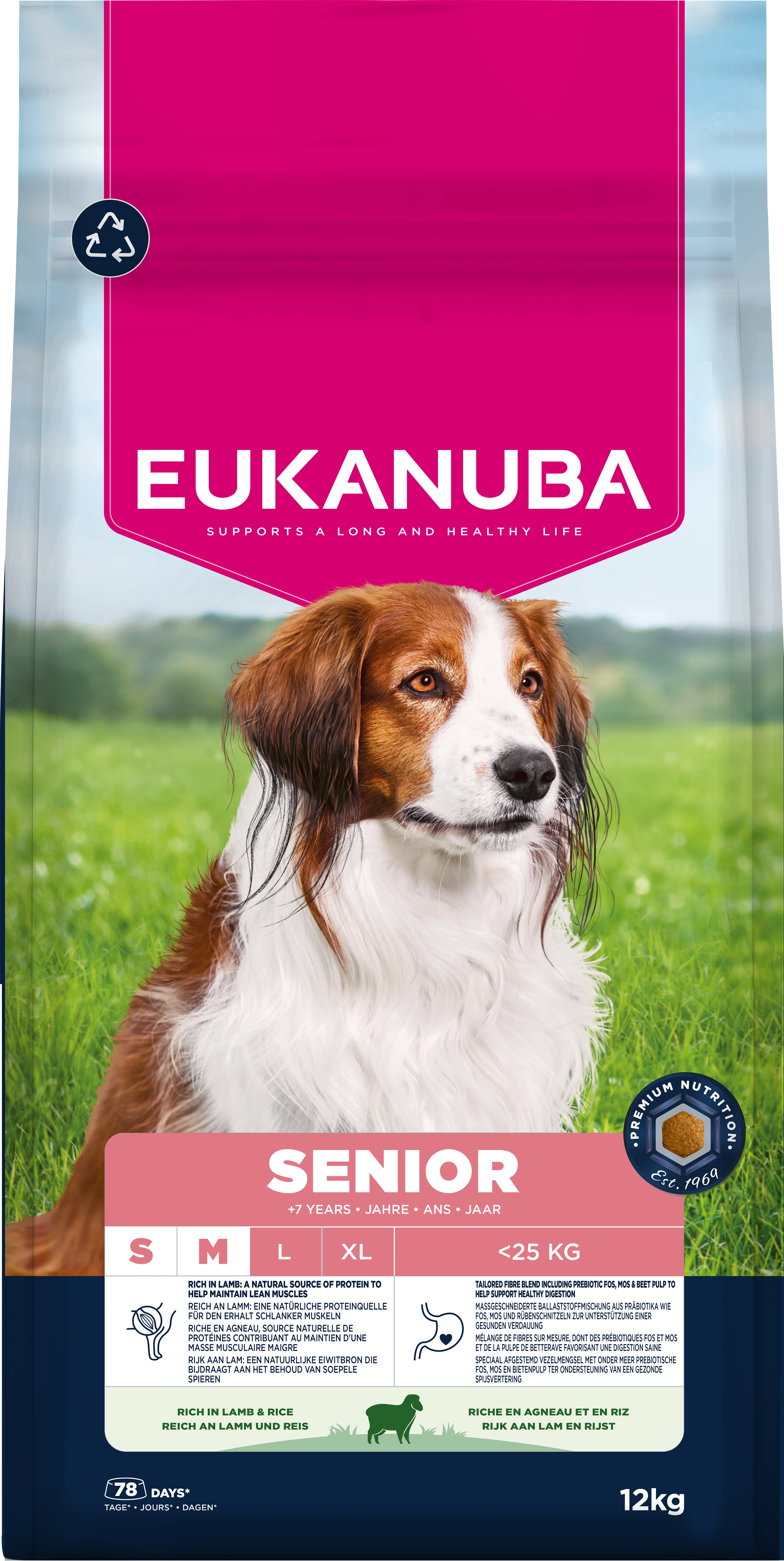 Eukanuba Senior Small/Medium Breed Dry Dog Food - Lamb & Rice - Image 2