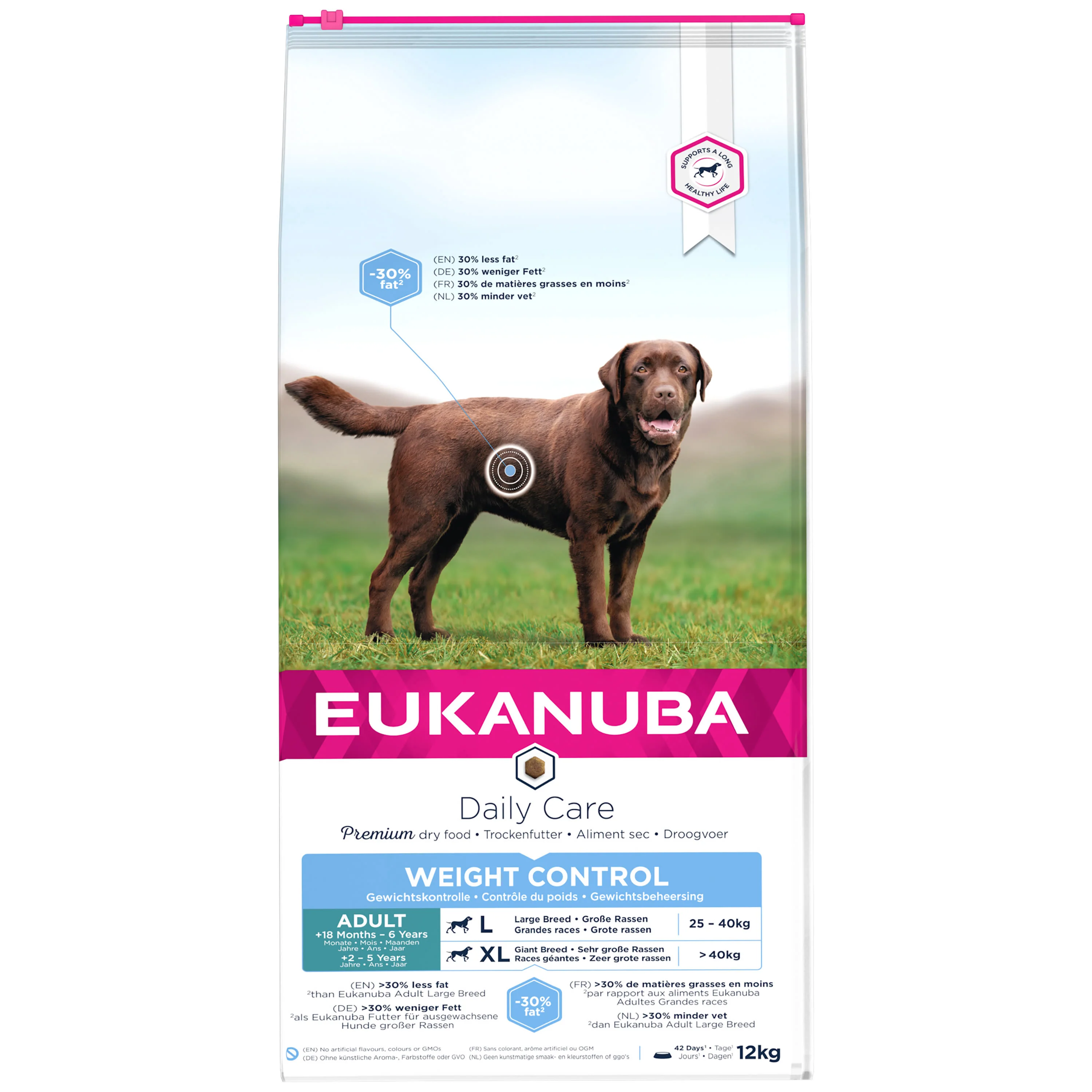 Eukanuba Weight Control Large Breed Adult Dry Dog Food - Chicken - Image 2