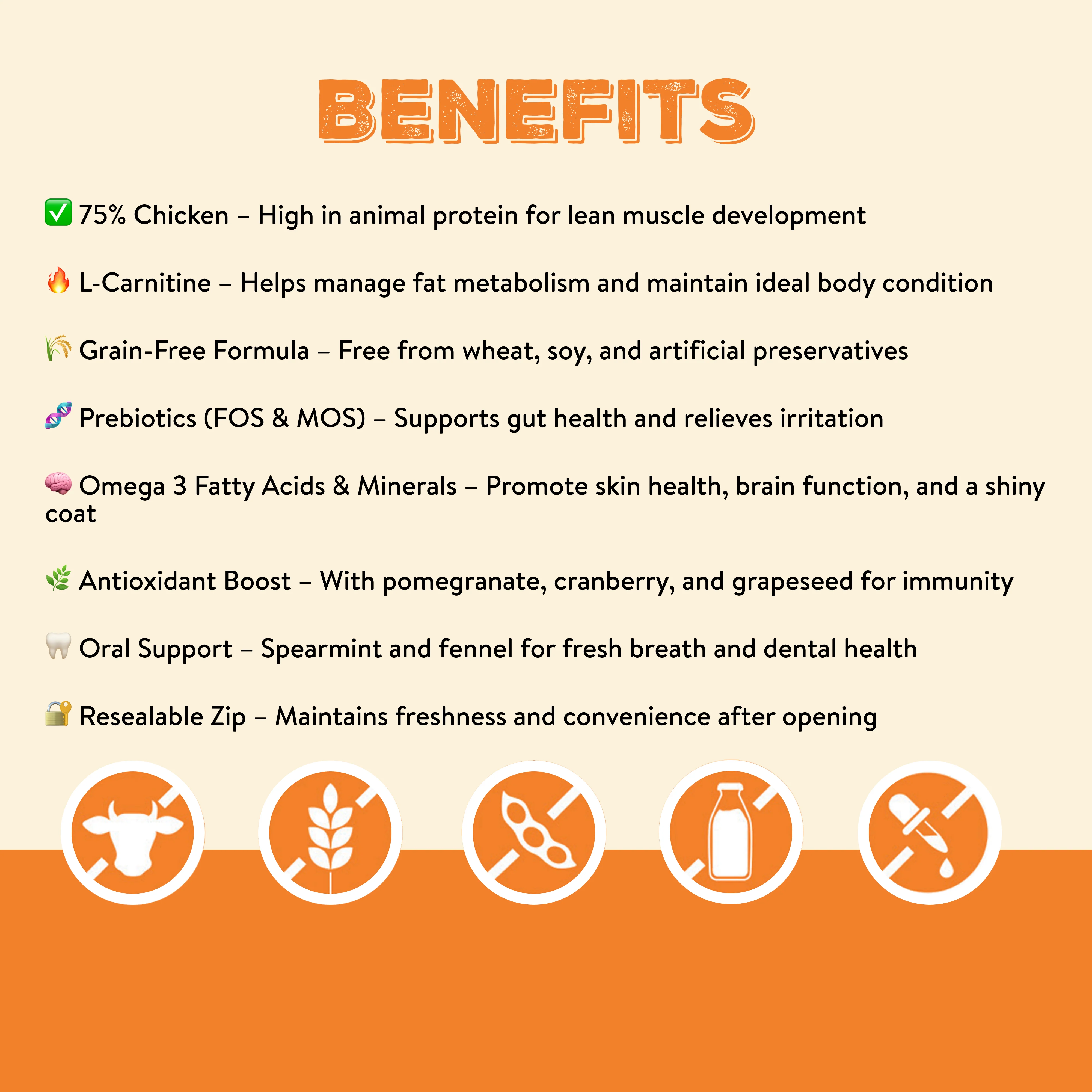 Feline Choice Grain-Free Complete Adult Dry Cat Food – Chicken, Sweet Potato & Apple - Image 3