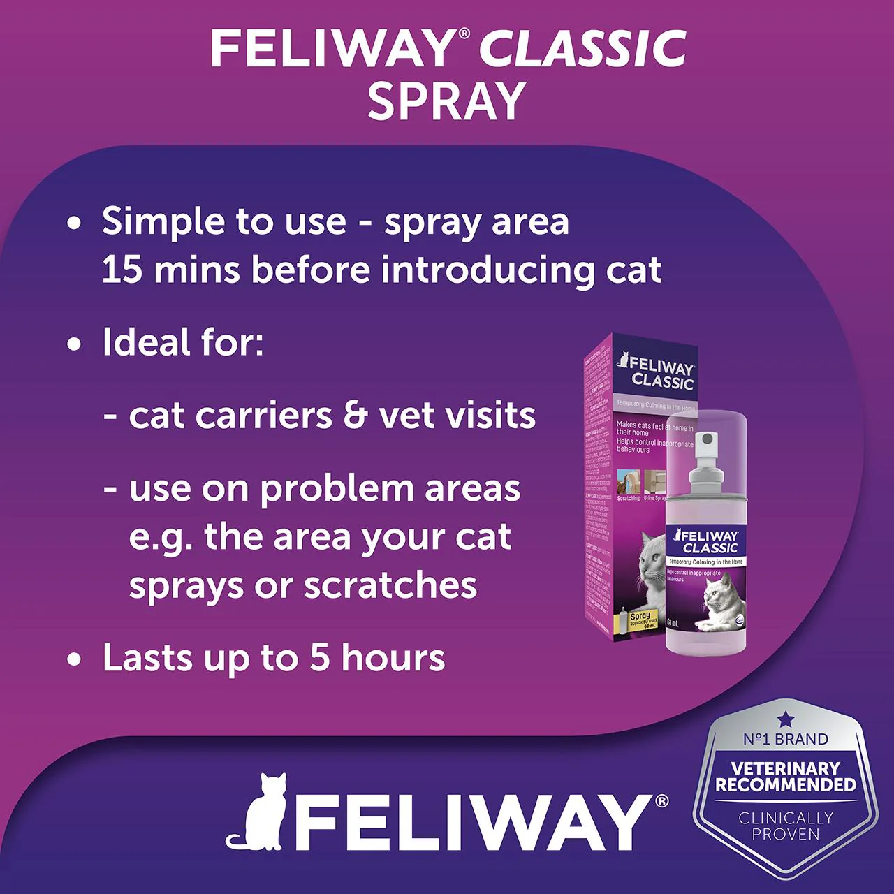 Feliway Classic Calming Cat Spray - Image 3