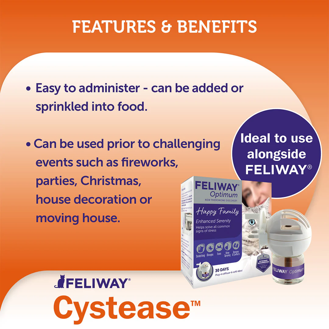 Feliway Cystease Advanced Urinary Tract Supplement - Image 3