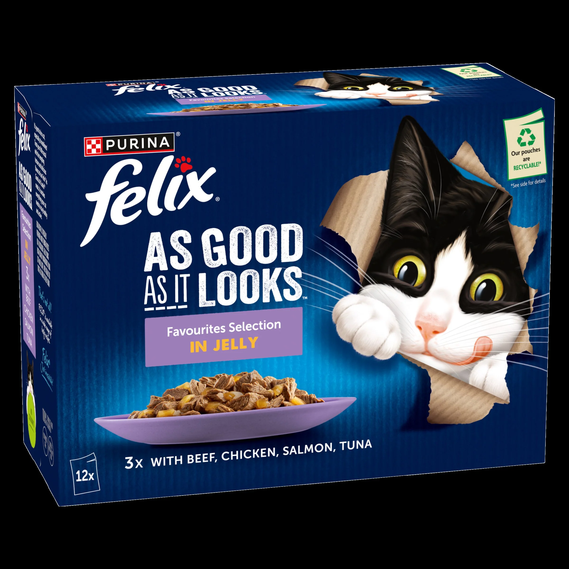 Felix As Good As it Looks Favourites Selection in Jelly Wet Cat Food - Image 2