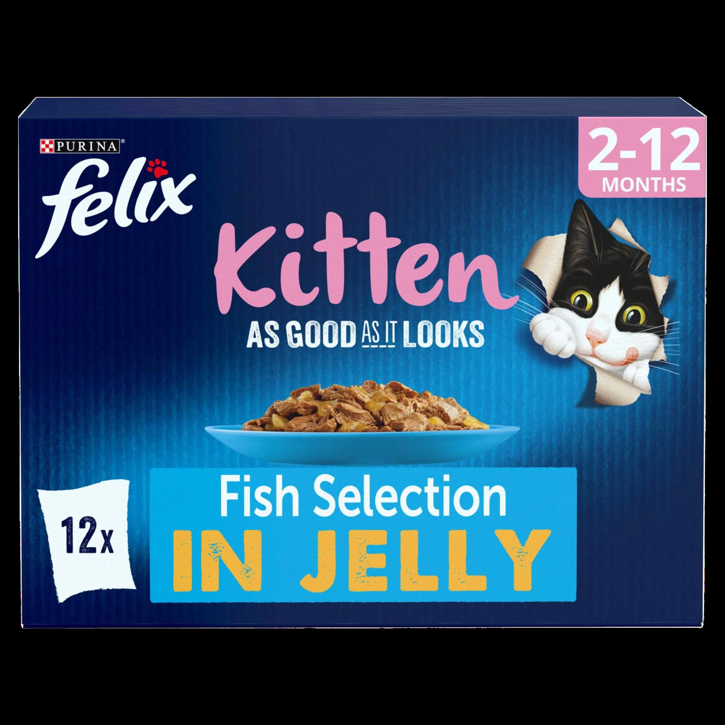 Felix As Good As it Looks Kitten Fish in Jelly Wet Cat Food - Image 8