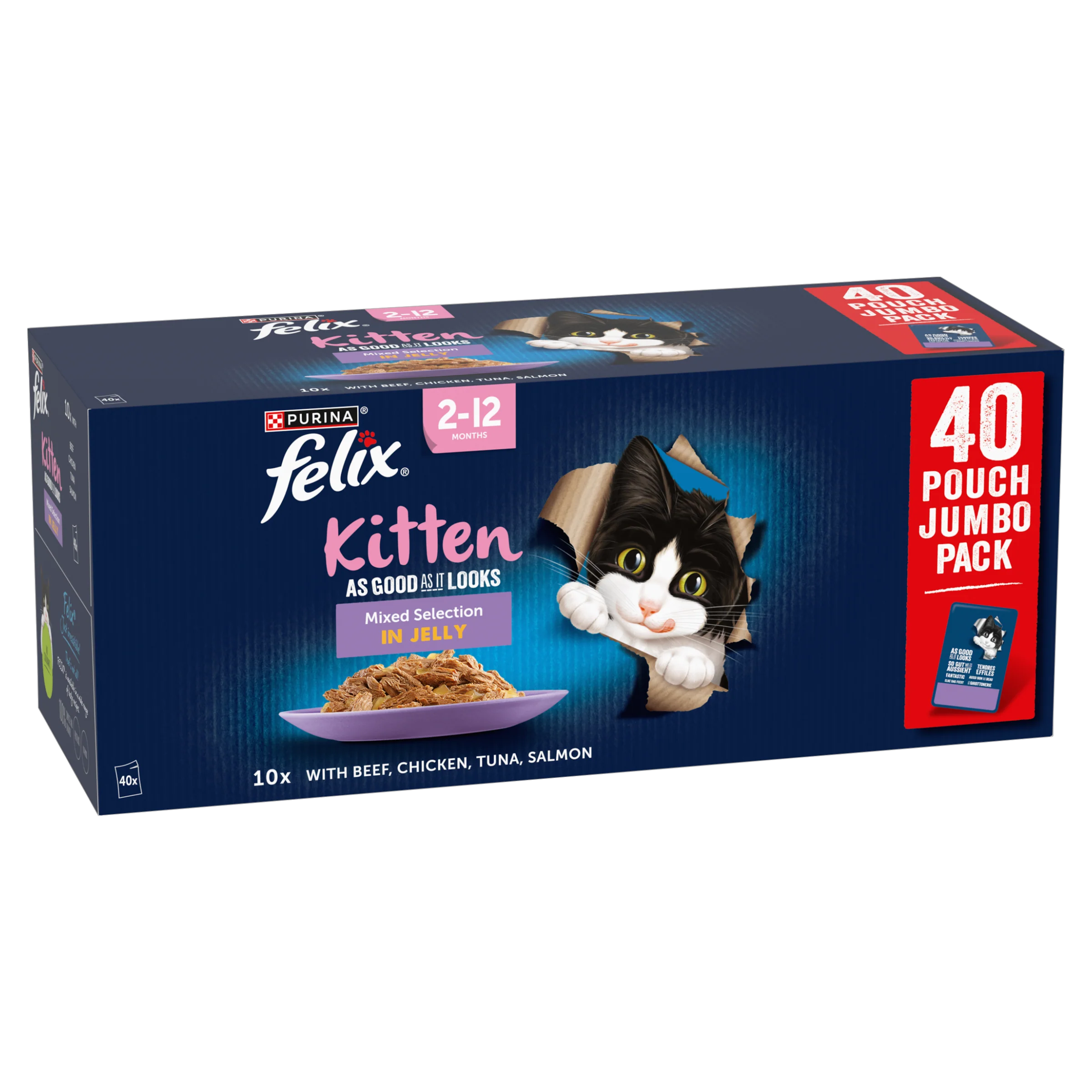 Felix As Good As it Looks Kitten Mixed Selection in Jelly Wet Cat Food - Image 2