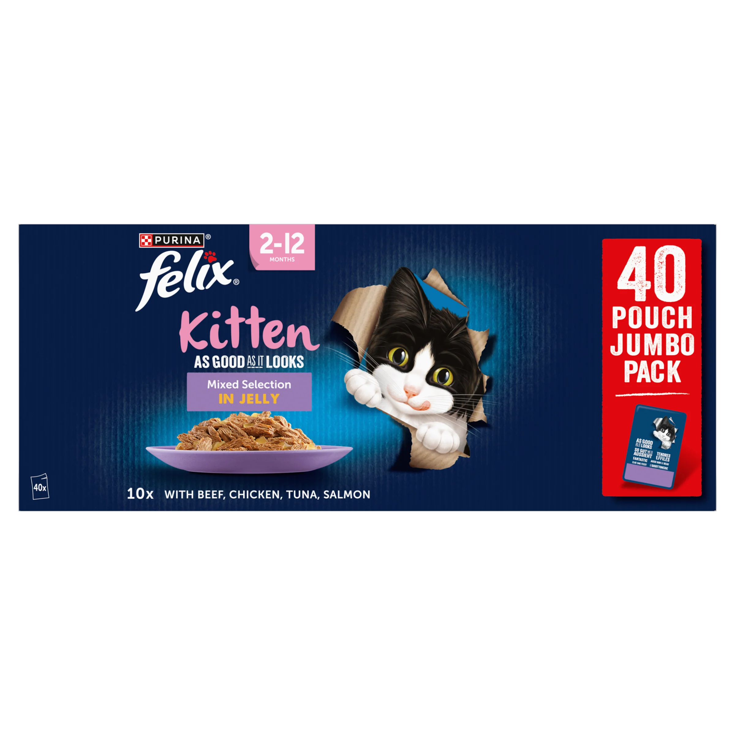 Felix As Good As it Looks Kitten Mixed Selection in Jelly Wet Cat Food - Image 9