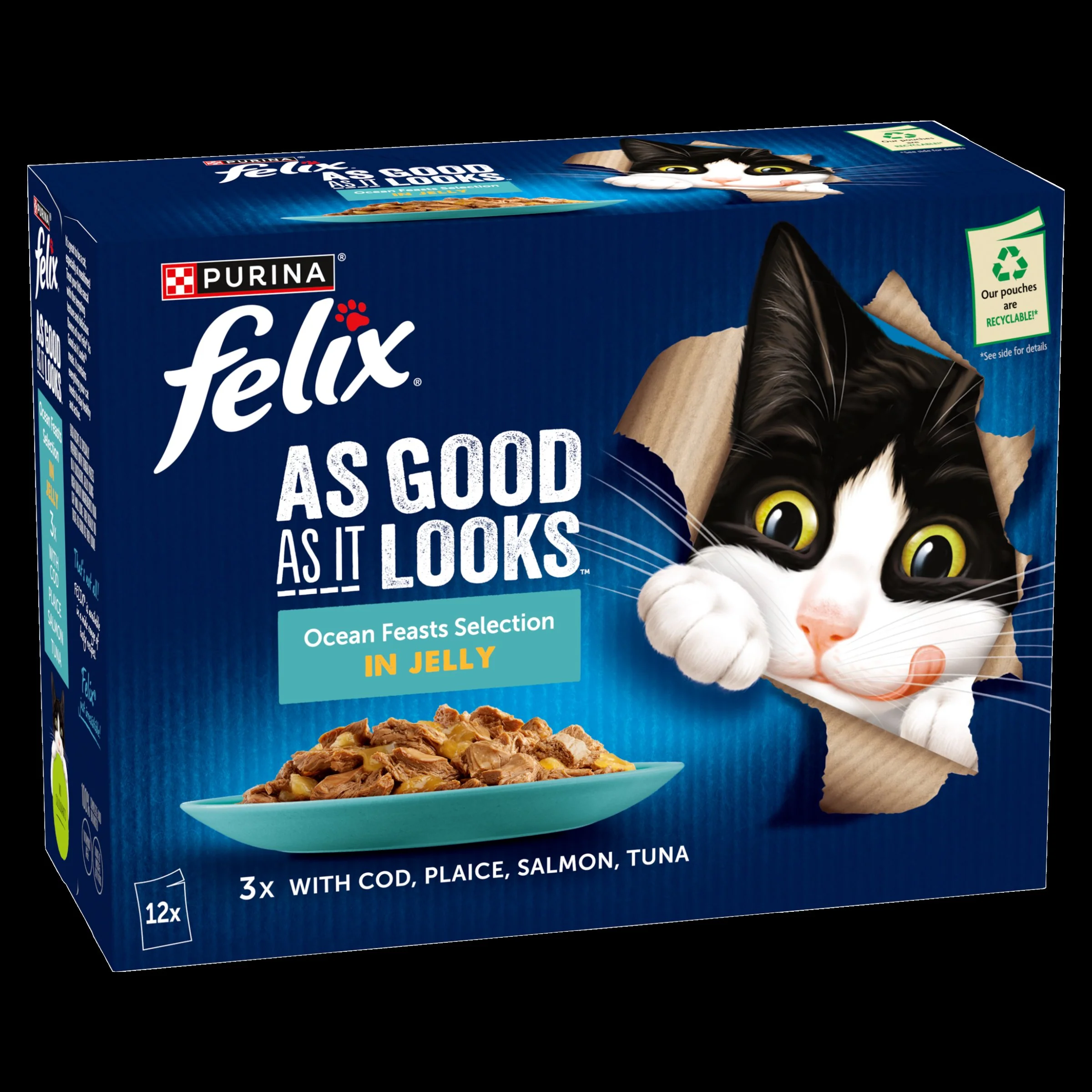 Felix As Good As it Looks Ocean Feasts Wet Cat Food - Image 2
