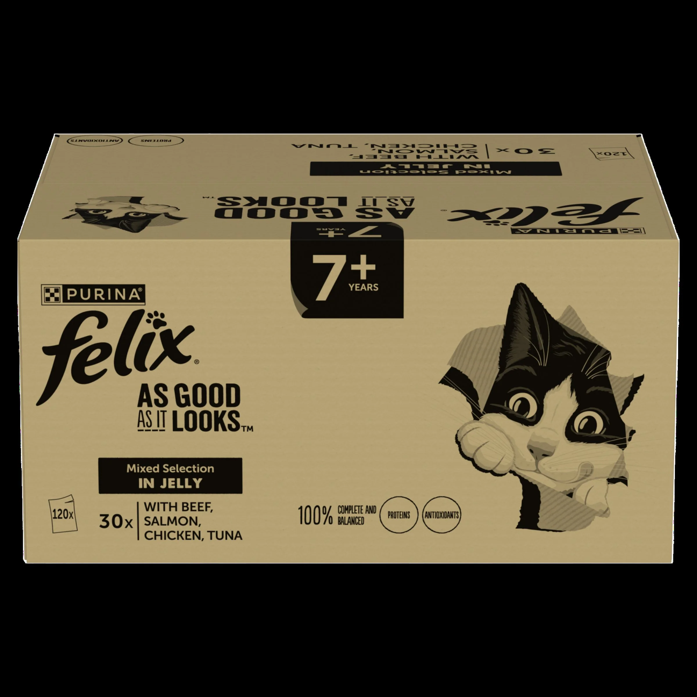 Felix As Good As it Looks Senior 7+ Mixed in Jelly Wet Cat Food - Image 12