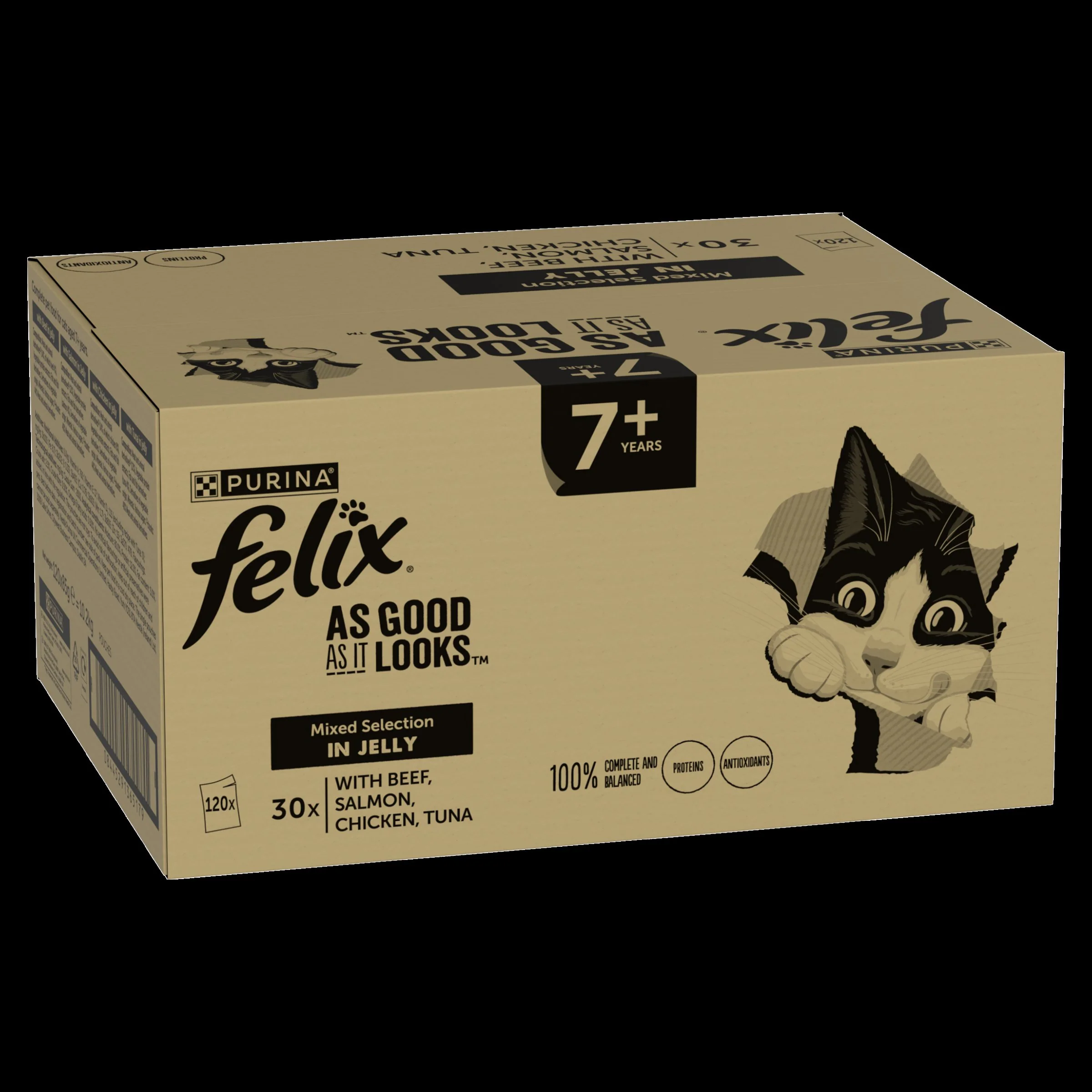 Felix As Good As it Looks Senior 7+ Mixed in Jelly Wet Cat Food - Image 13
