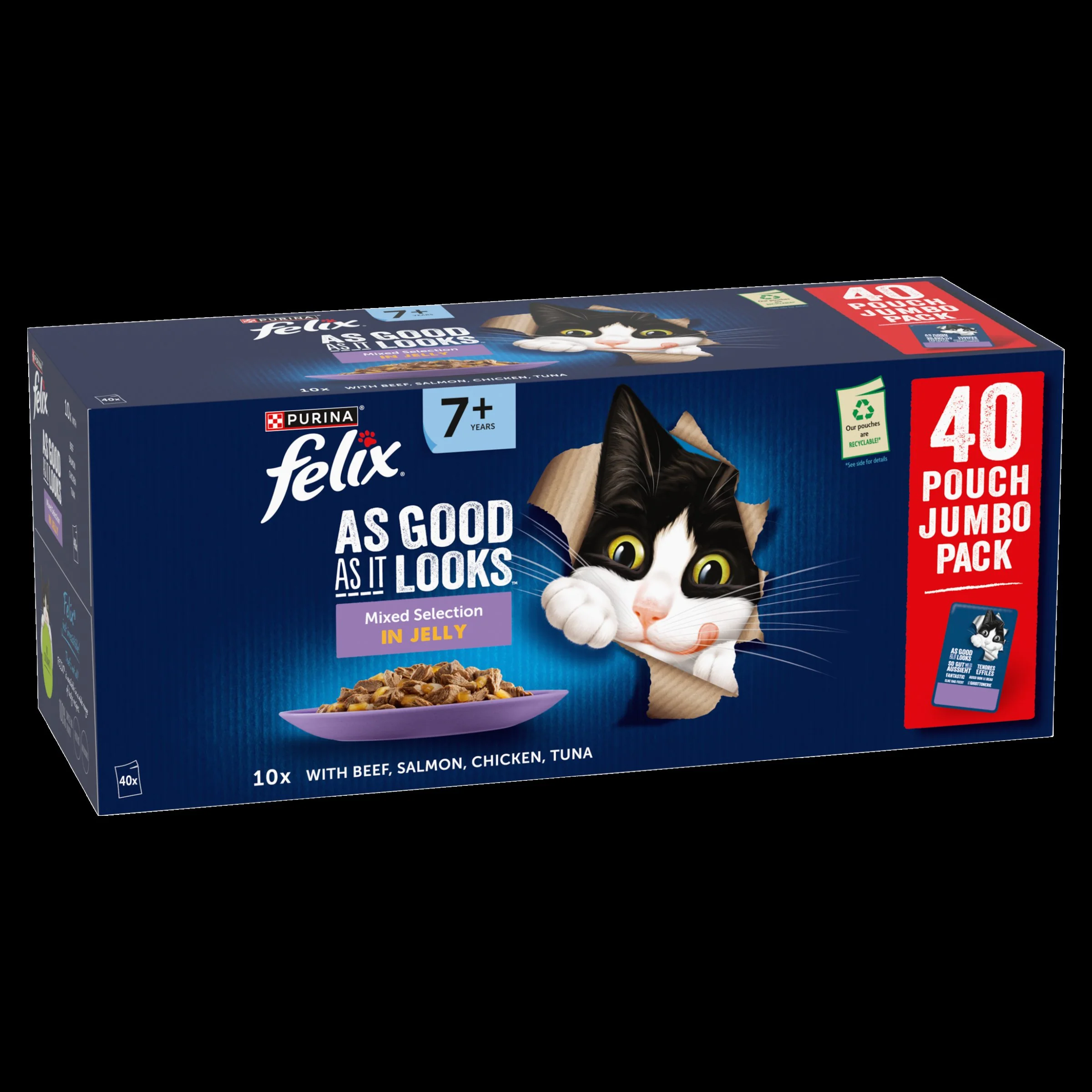 Felix As Good As it Looks Senior 7+ Mixed in Jelly Wet Cat Food - Image 15