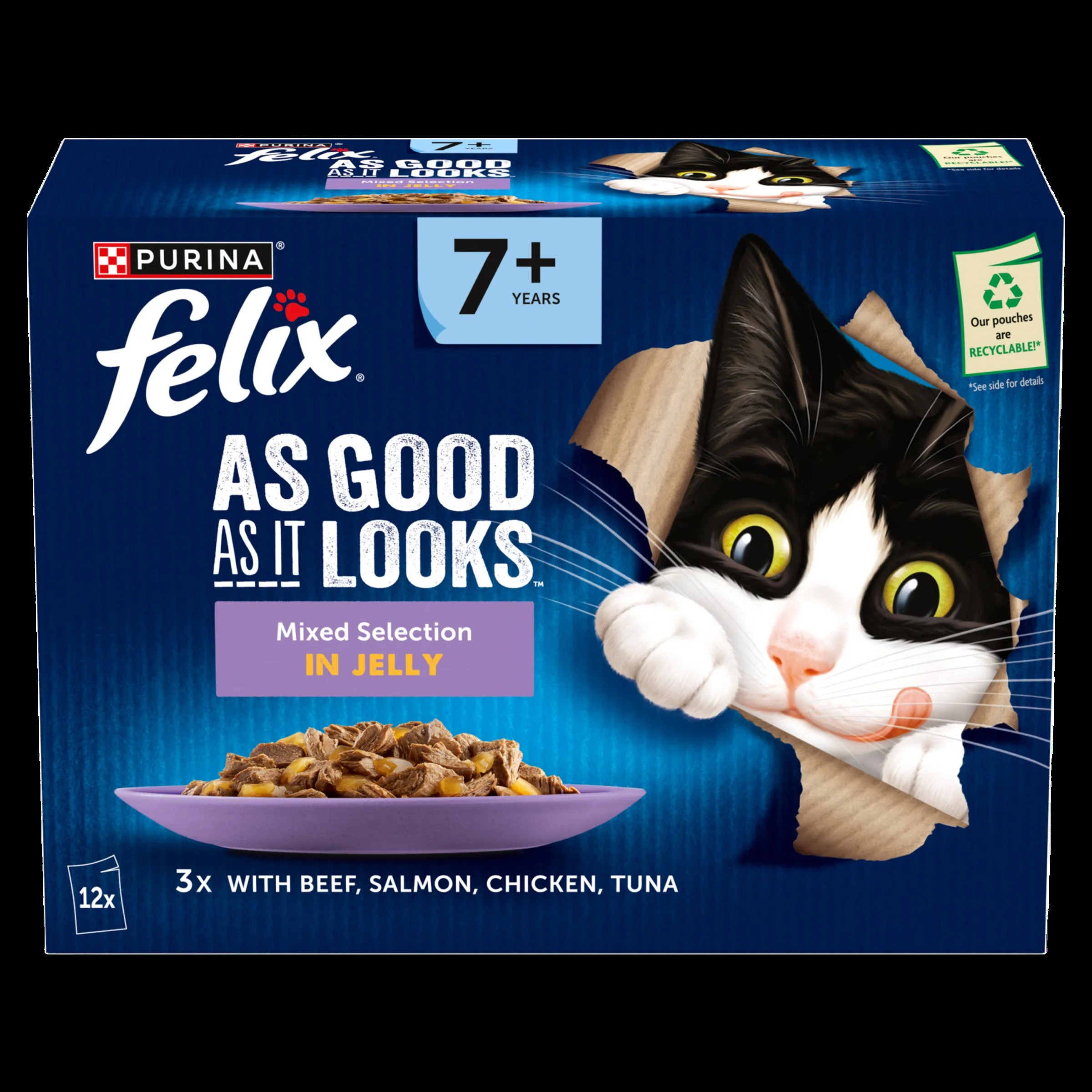 Felix As Good As it Looks Senior 7+ Mixed in Jelly Wet Cat Food - Image 23