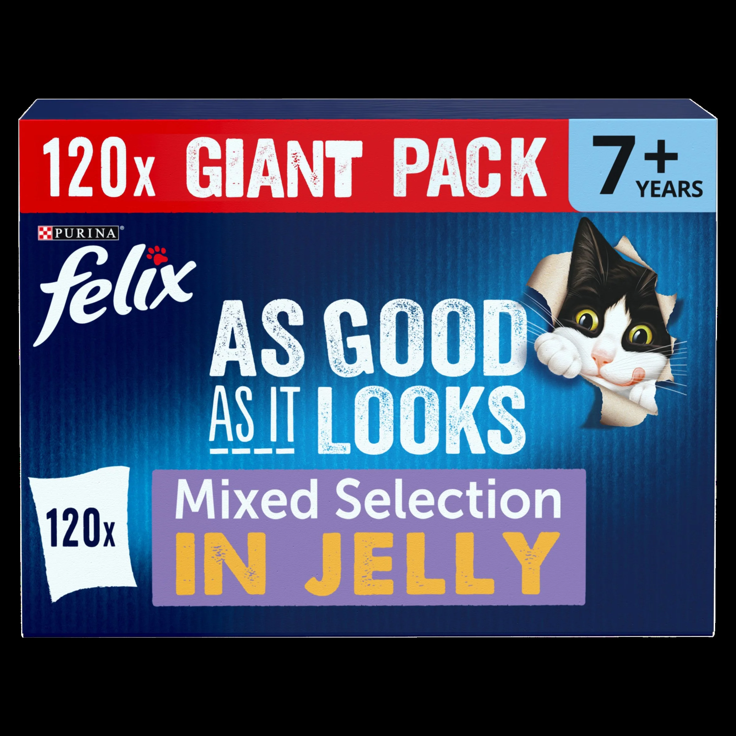 Felix As Good As it Looks Senior 7+ Mixed in Jelly Wet Cat Food - Image 31